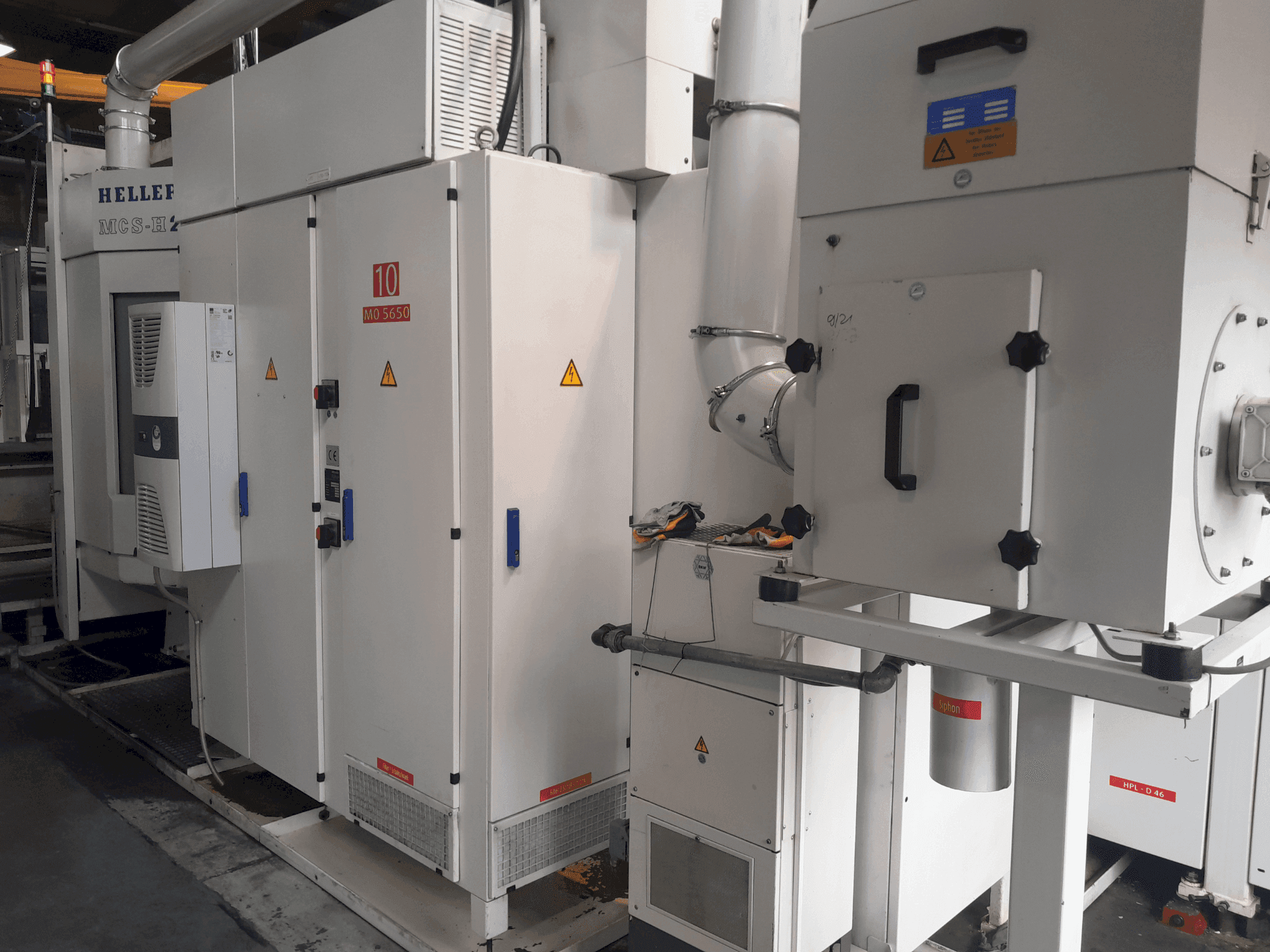 HELLER MCS-H 250 Mašinos vaizdas iš priekio