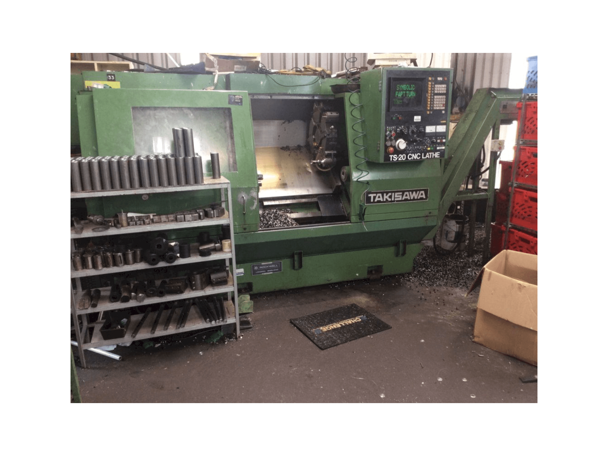 Takisawa TS-20 Mašinos vaizdas iš priekio