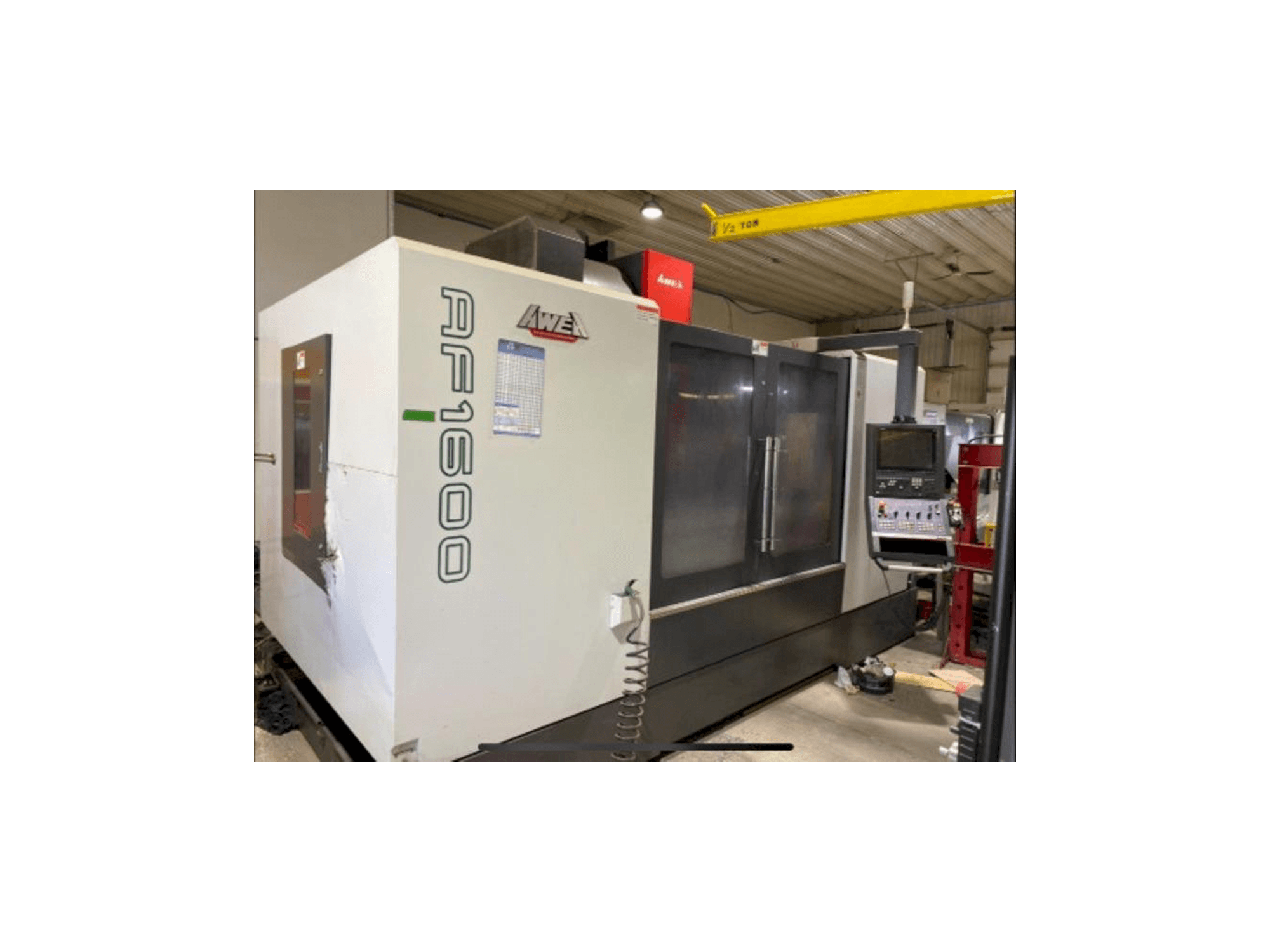 AWEA AF-1600 Mašinos vaizdas iš priekio