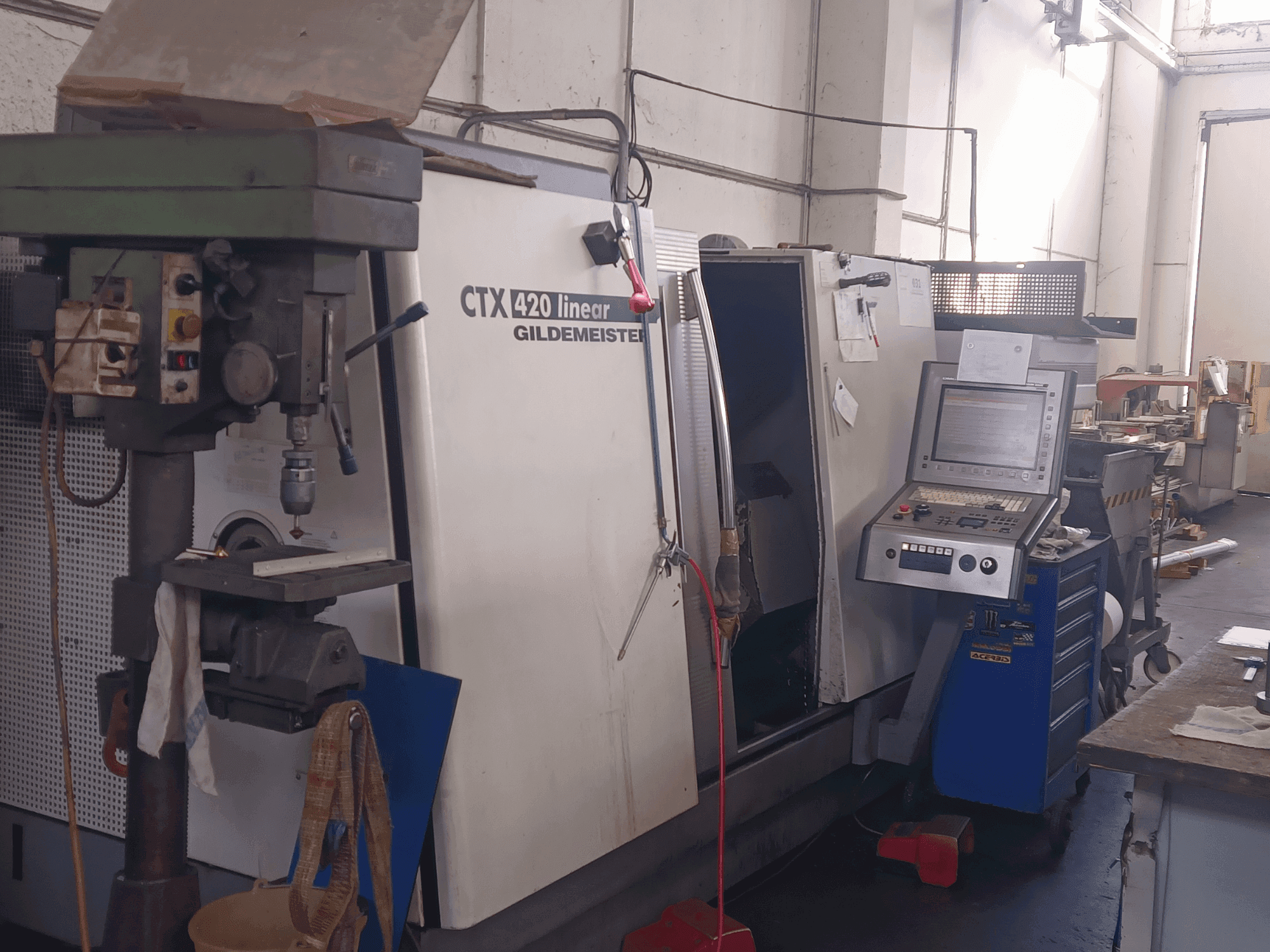 Gildemeister CTX 420 Linear Mašinos vaizdas iš priekio