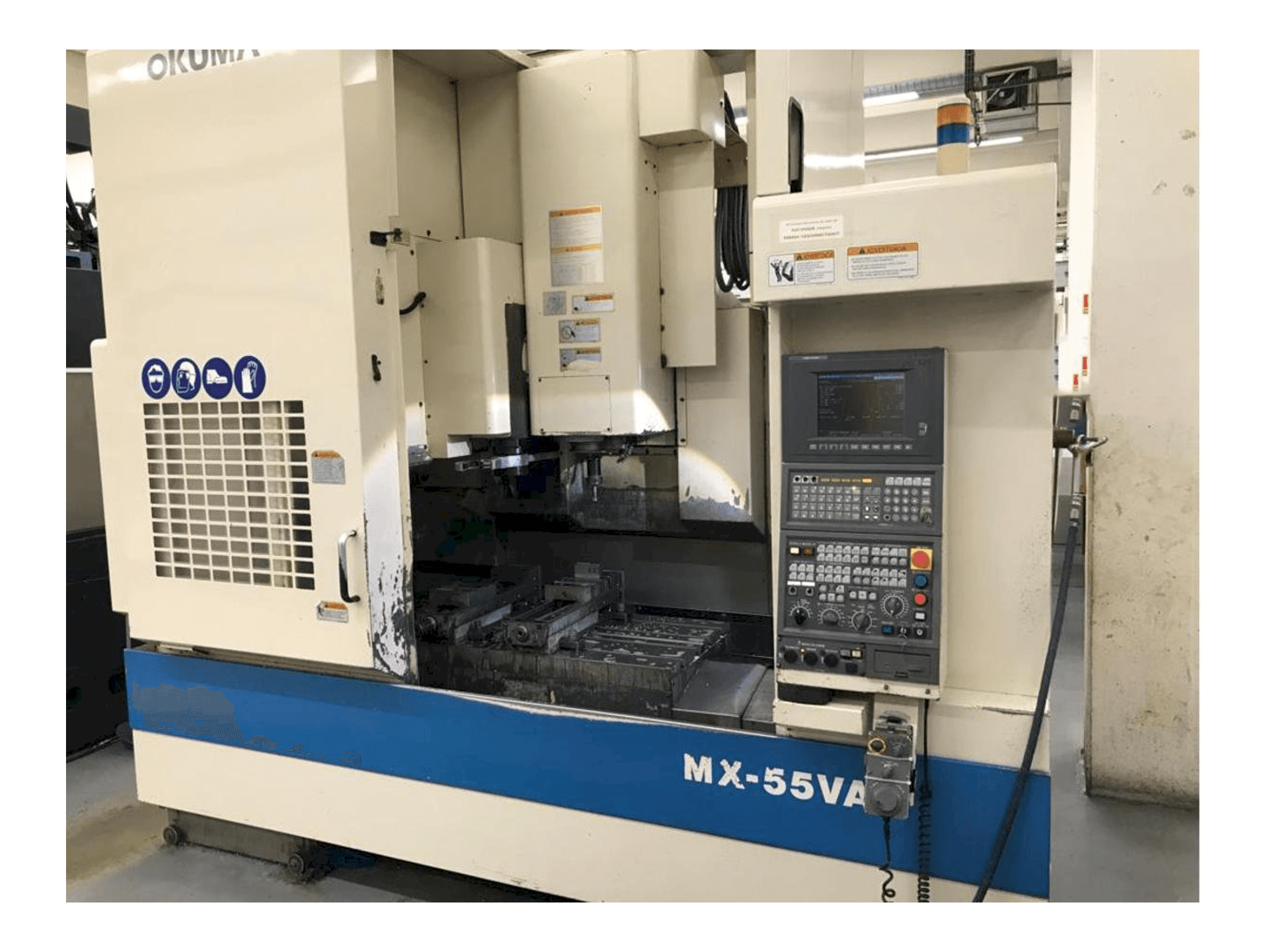 Okuma MX55 Mašinos vaizdas iš priekio