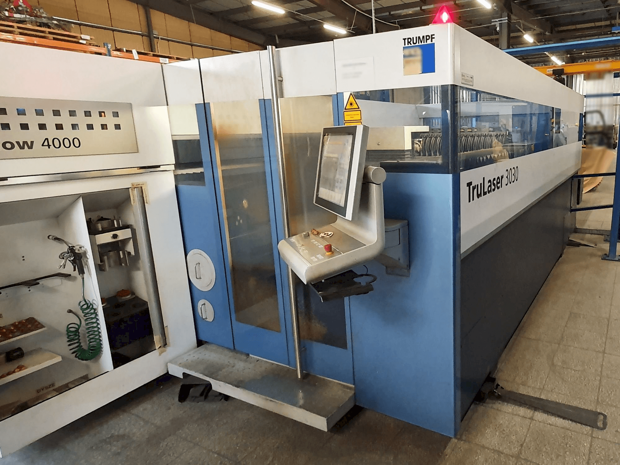 Trumpf TruLaser 3030 Mašinos vaizdas iš priekio