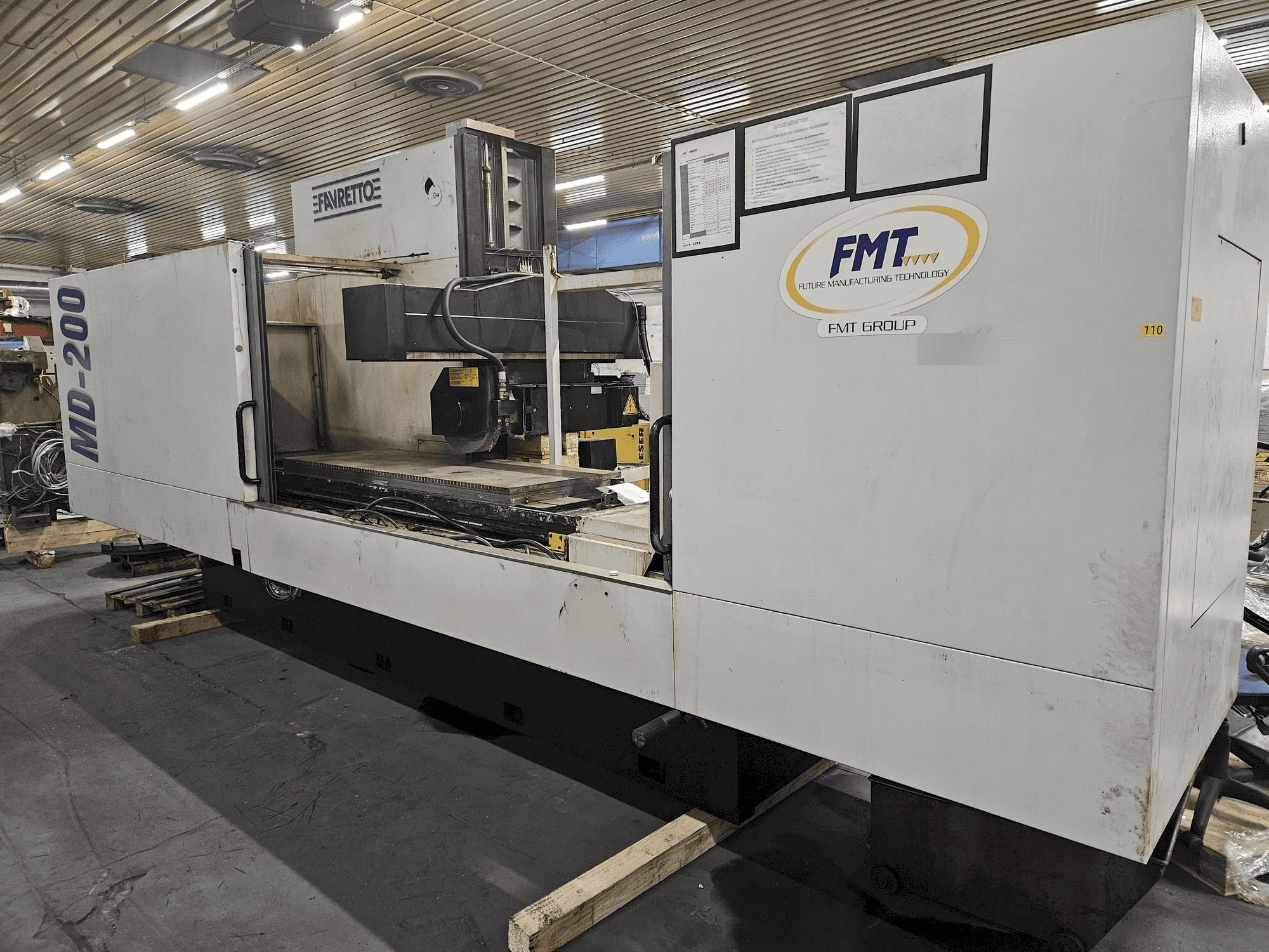 FAVRETTO MD 200 Mašinos vaizdas iš priekio