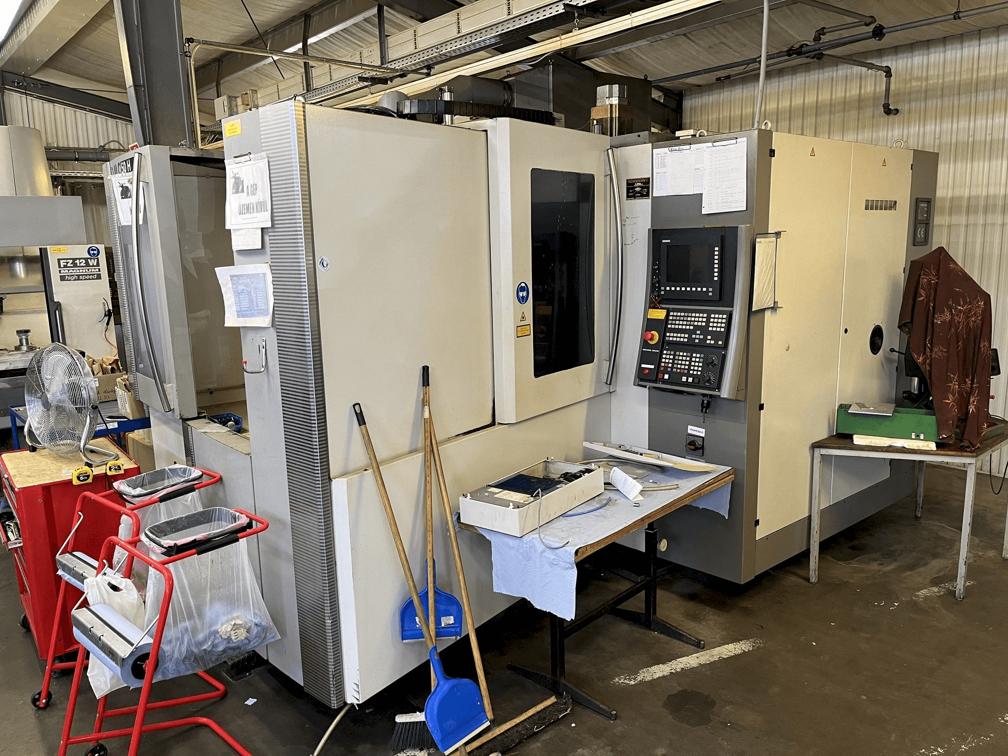 DMG MORI DMC 50H Mašinos vaizdas iš priekio