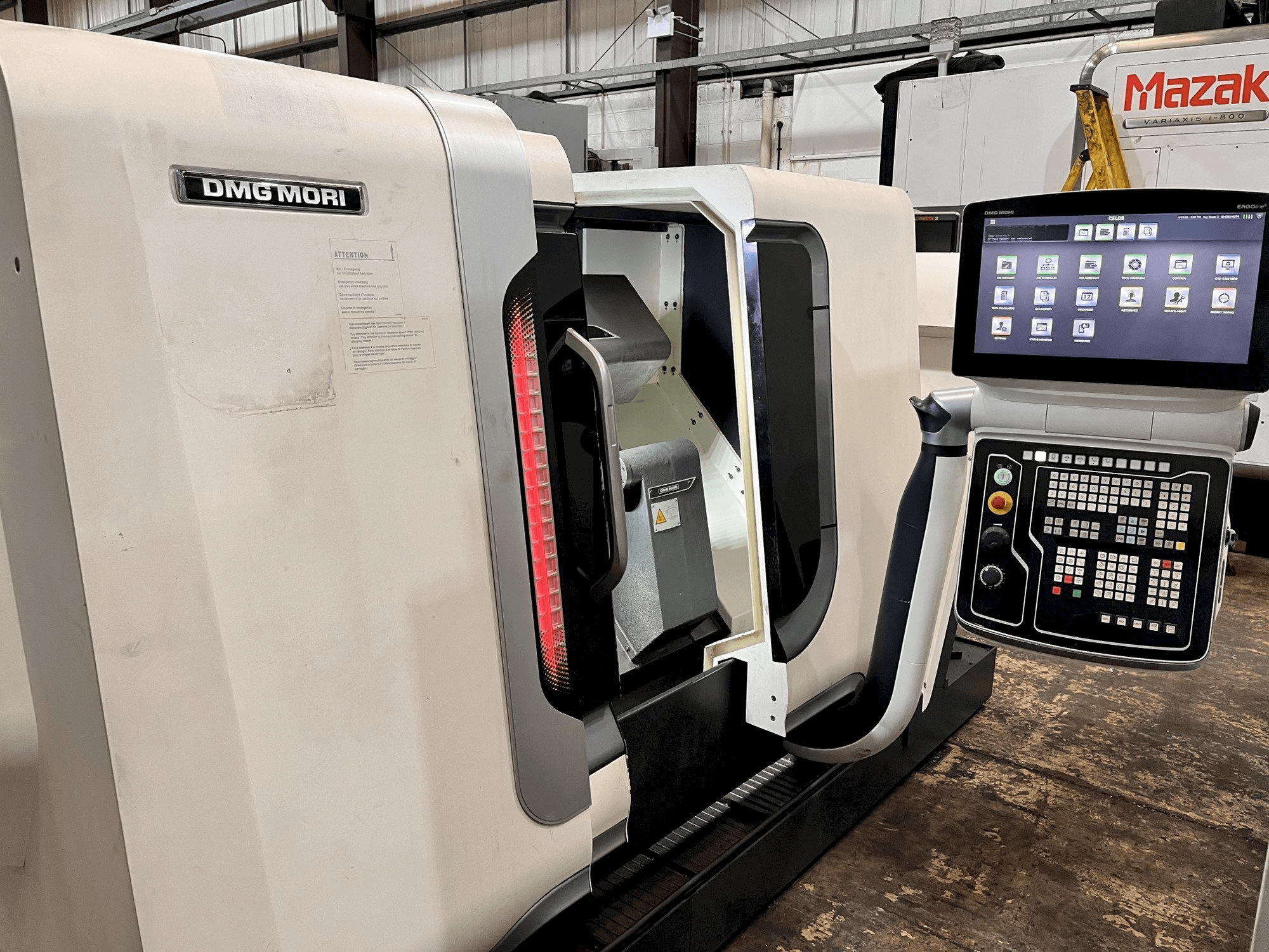 DMG CTX ALPHA 300 Mašinos vaizdas iš priekio