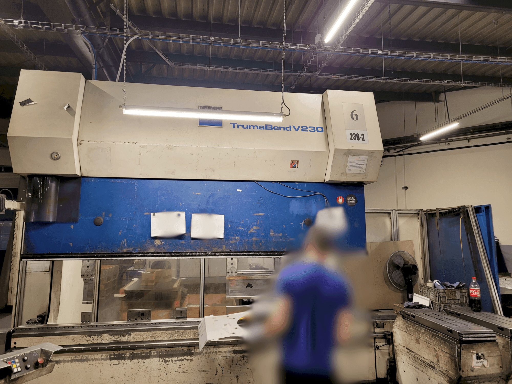 TRUMPF Trumabend V230 Mašinos vaizdas iš priekio