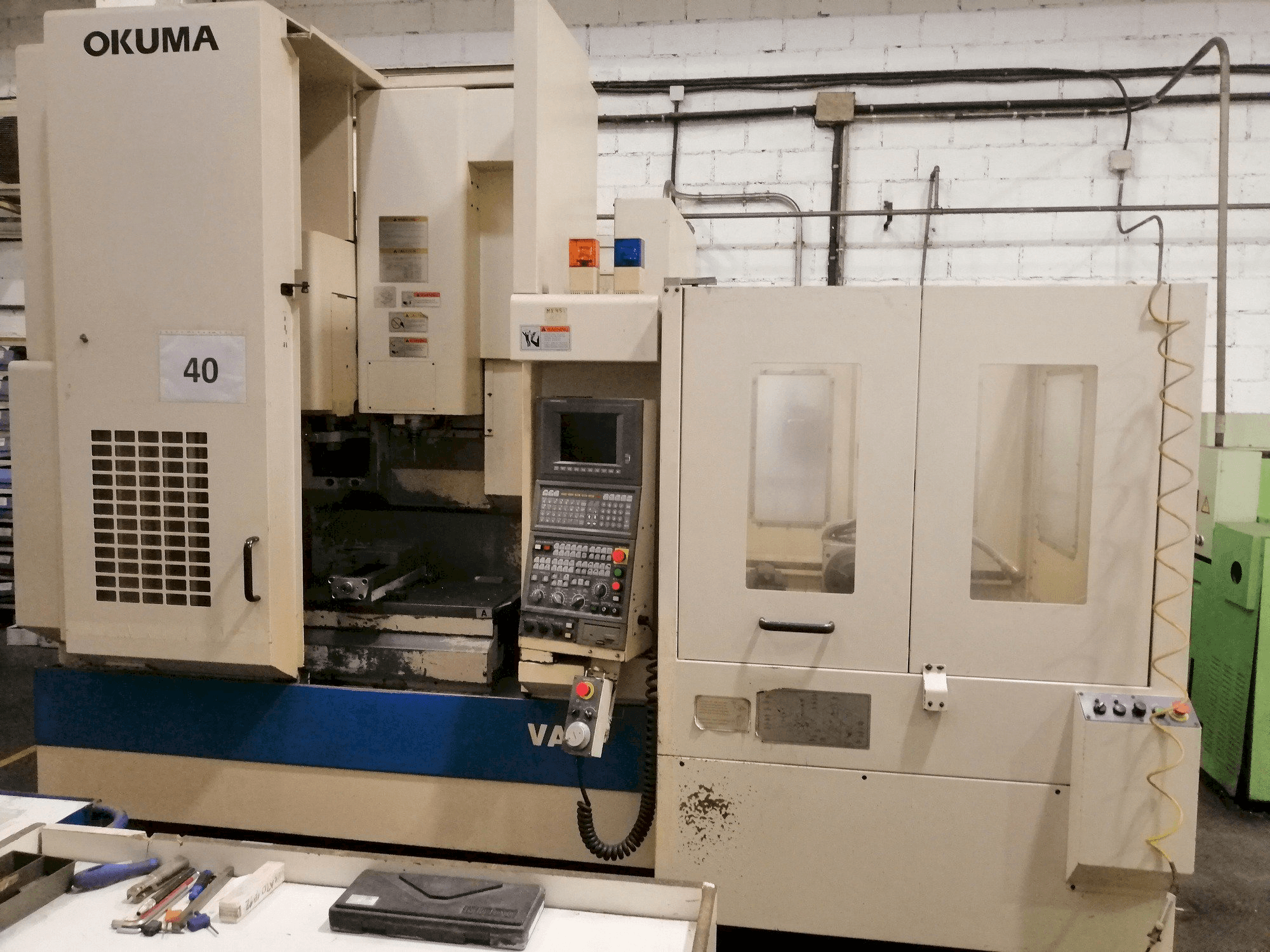 Okuma 45VAE Mašinos vaizdas iš priekio