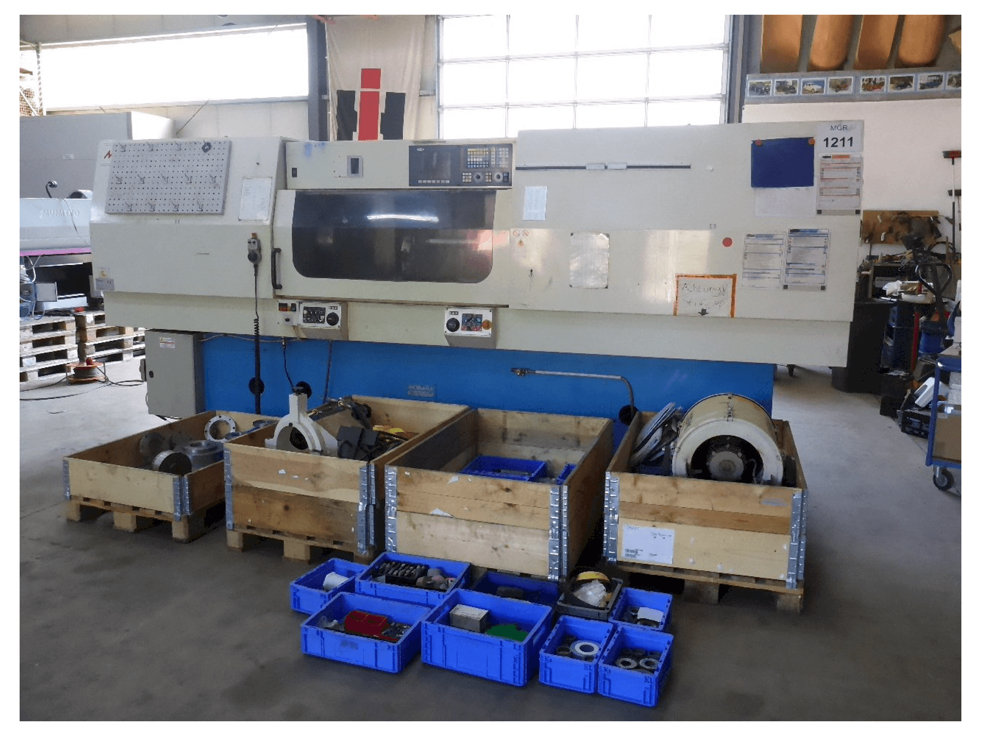 MORARA Heavy Quick I/E 1000 CNC Mašinos vaizdas iš priekio