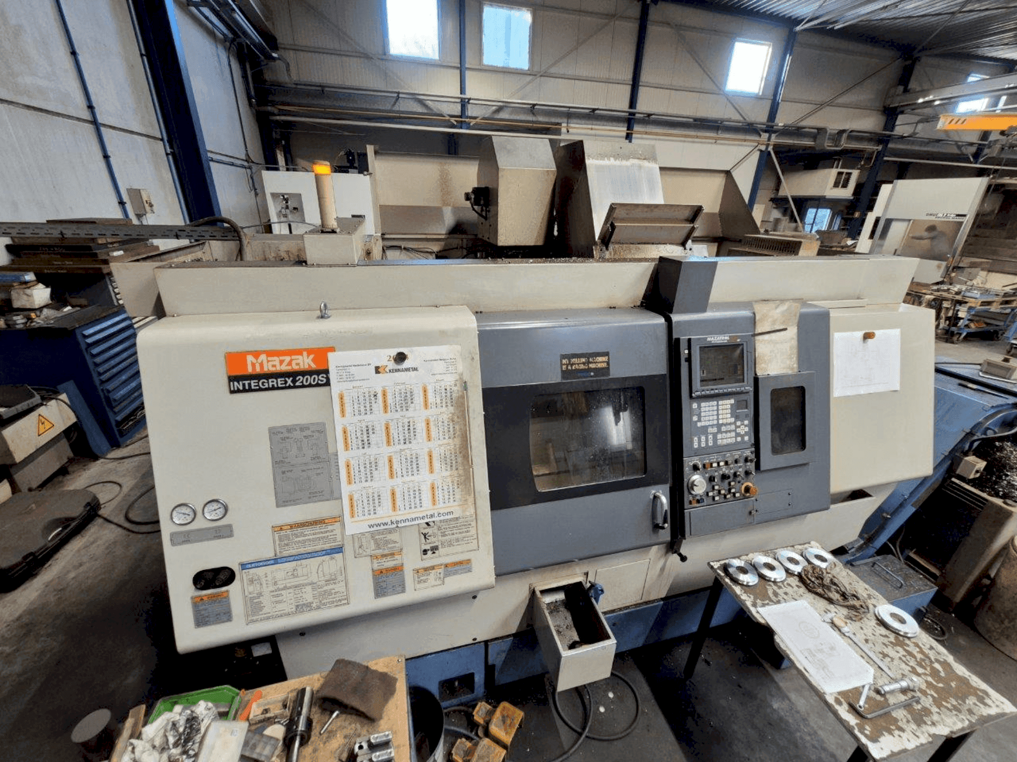 Mazak Integrex 200SY Mašinos vaizdas iš priekio