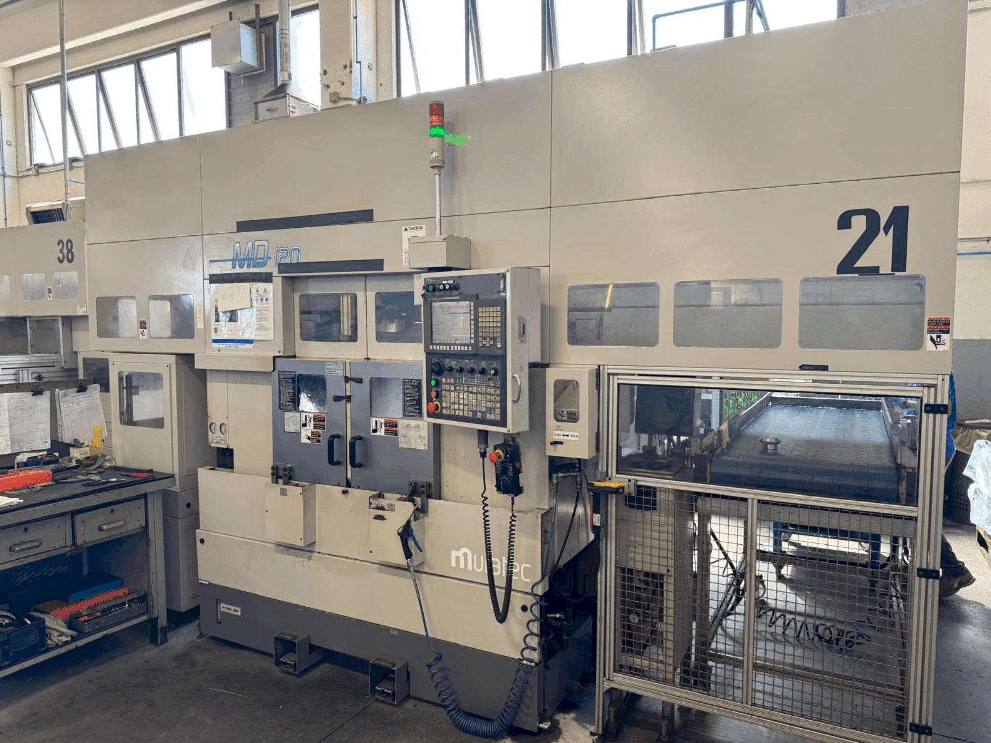 MURATA Model MURATEC MD 120 Mašinos vaizdas iš priekio