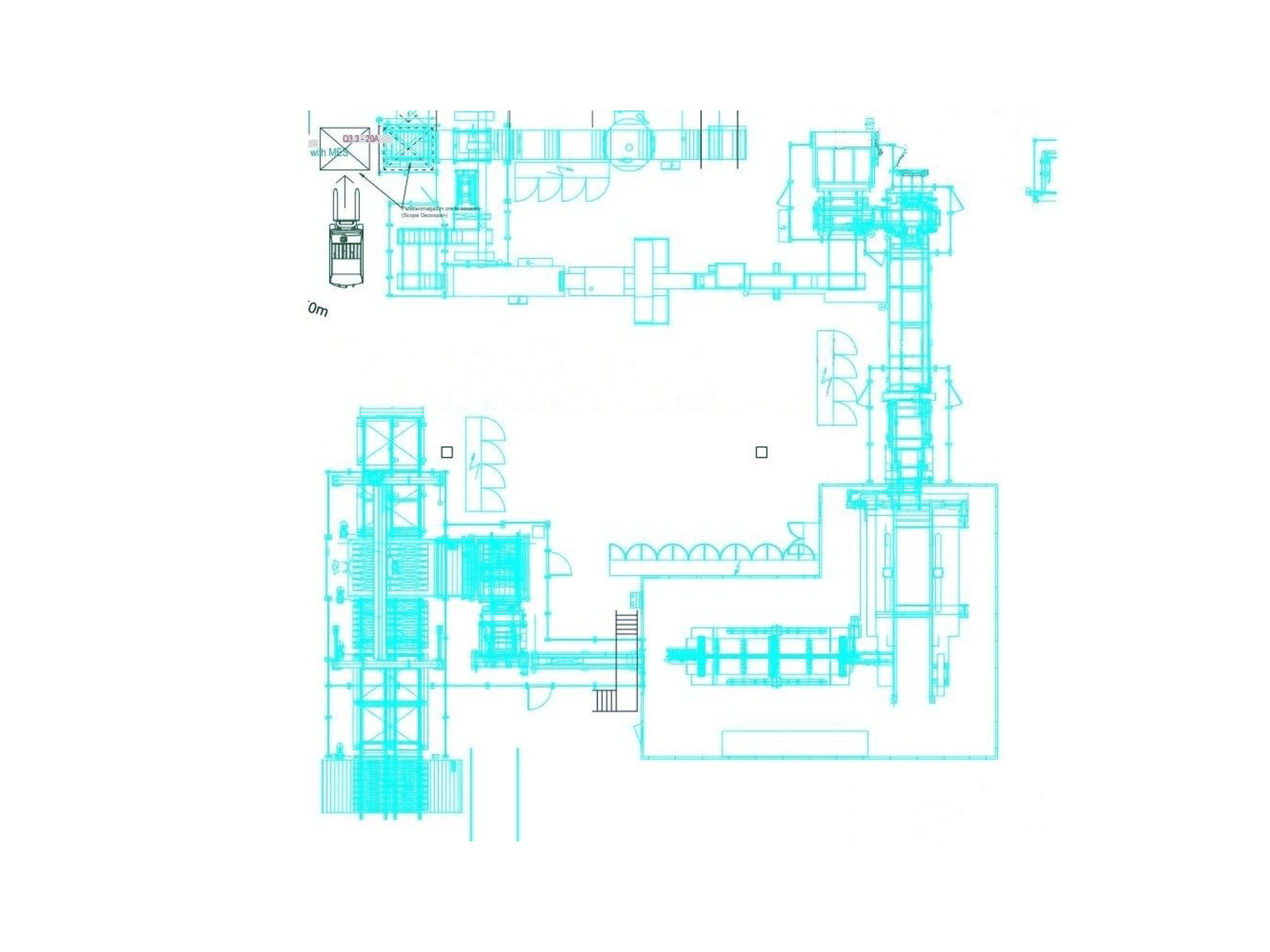 TORWEGGE TG2 Parquet production line Mašinos vaizdas iš priekio