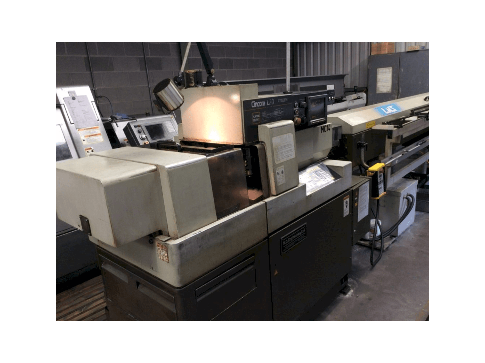 Citizen Cincom L320 Mašinos vaizdas iš priekio