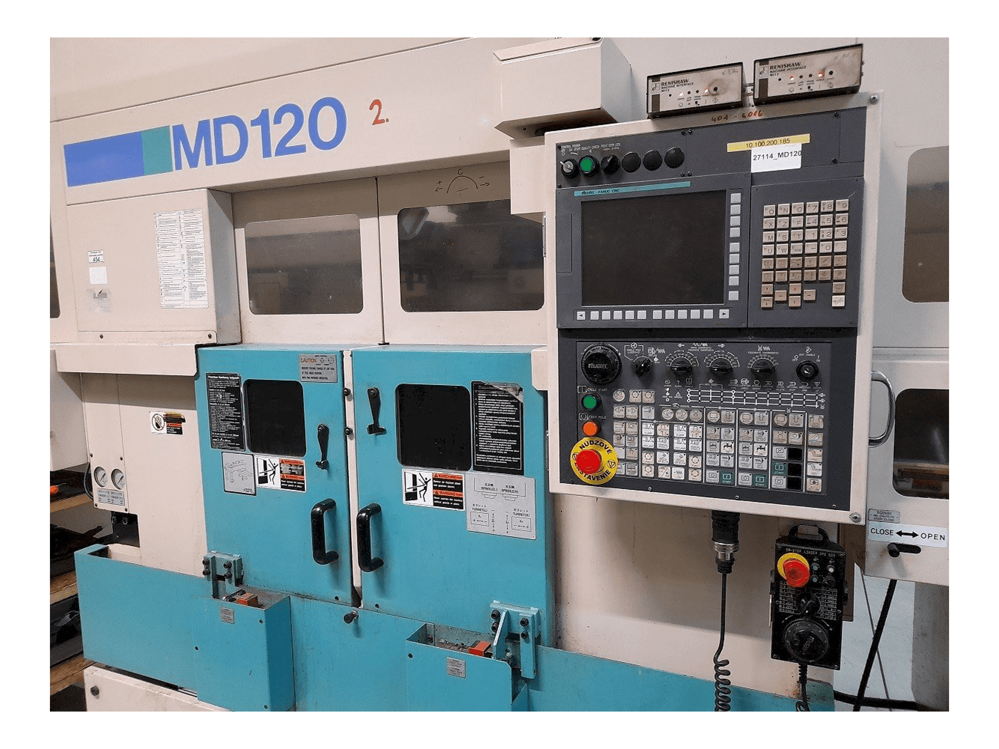 Muratec MD120 + MS60 Mašinos vaizdas iš priekio