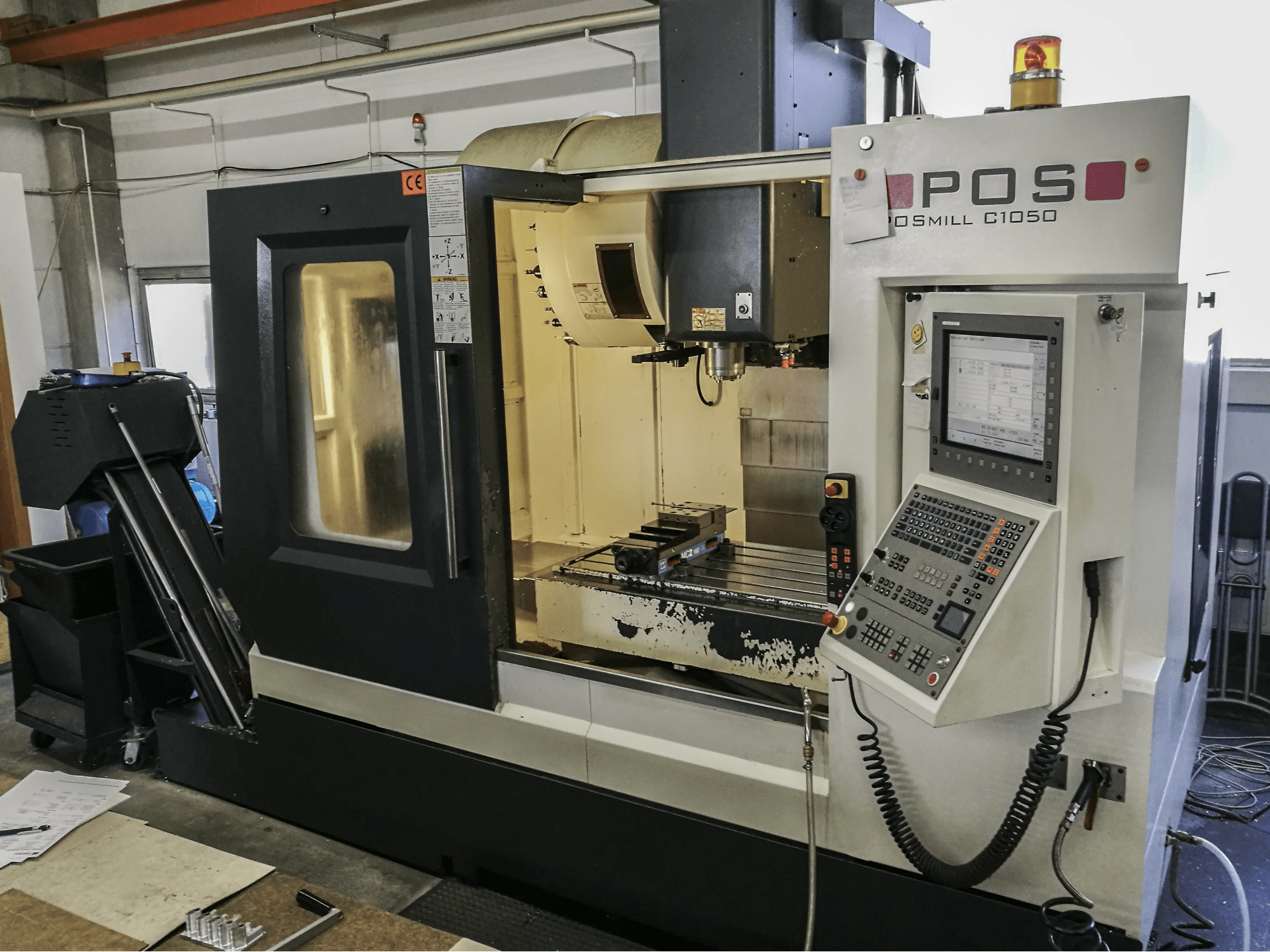 POS POSmill C1050 Mašinos dešinės pusės vaizdas