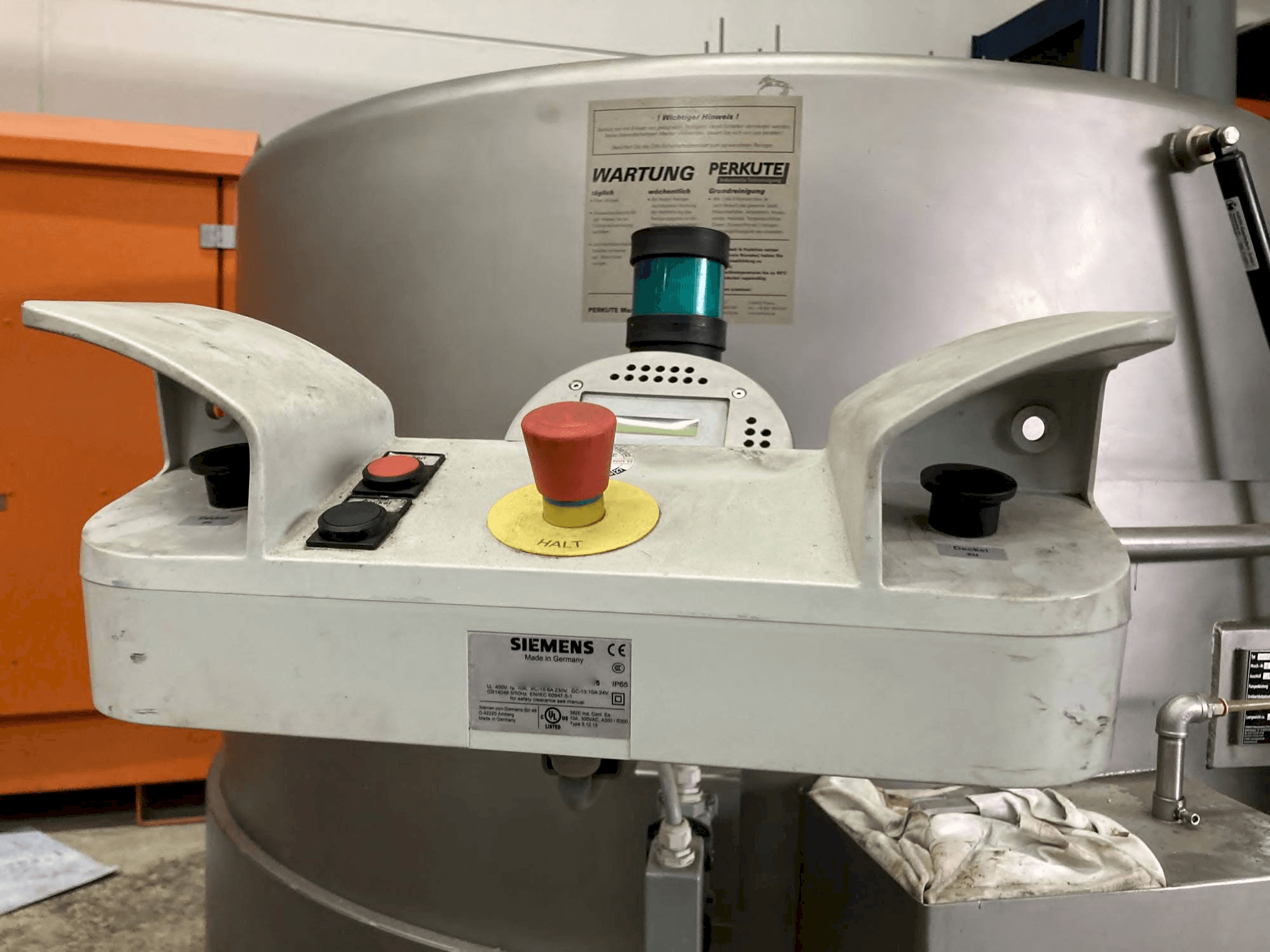 PERKUTE SP 160 Mašinos kairės pusės vaizdas