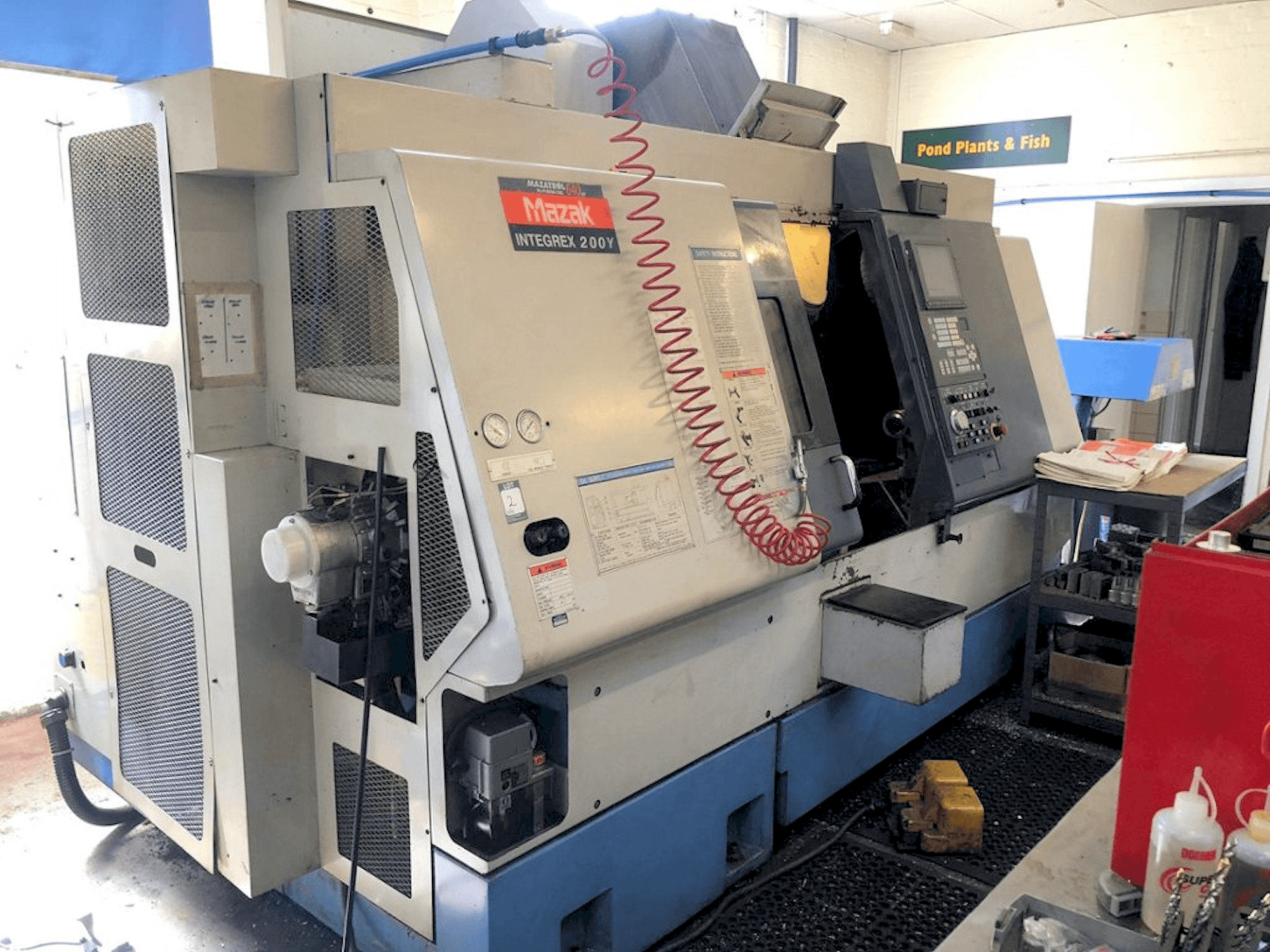 Mazak Integrex 200Y Mašinos vaizdas iš priekio