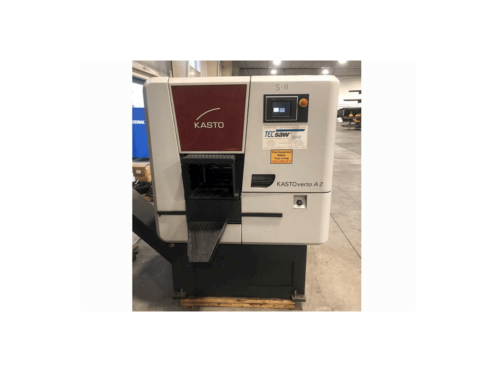 KASTO verto A2 Mašinos vaizdas iš priekio