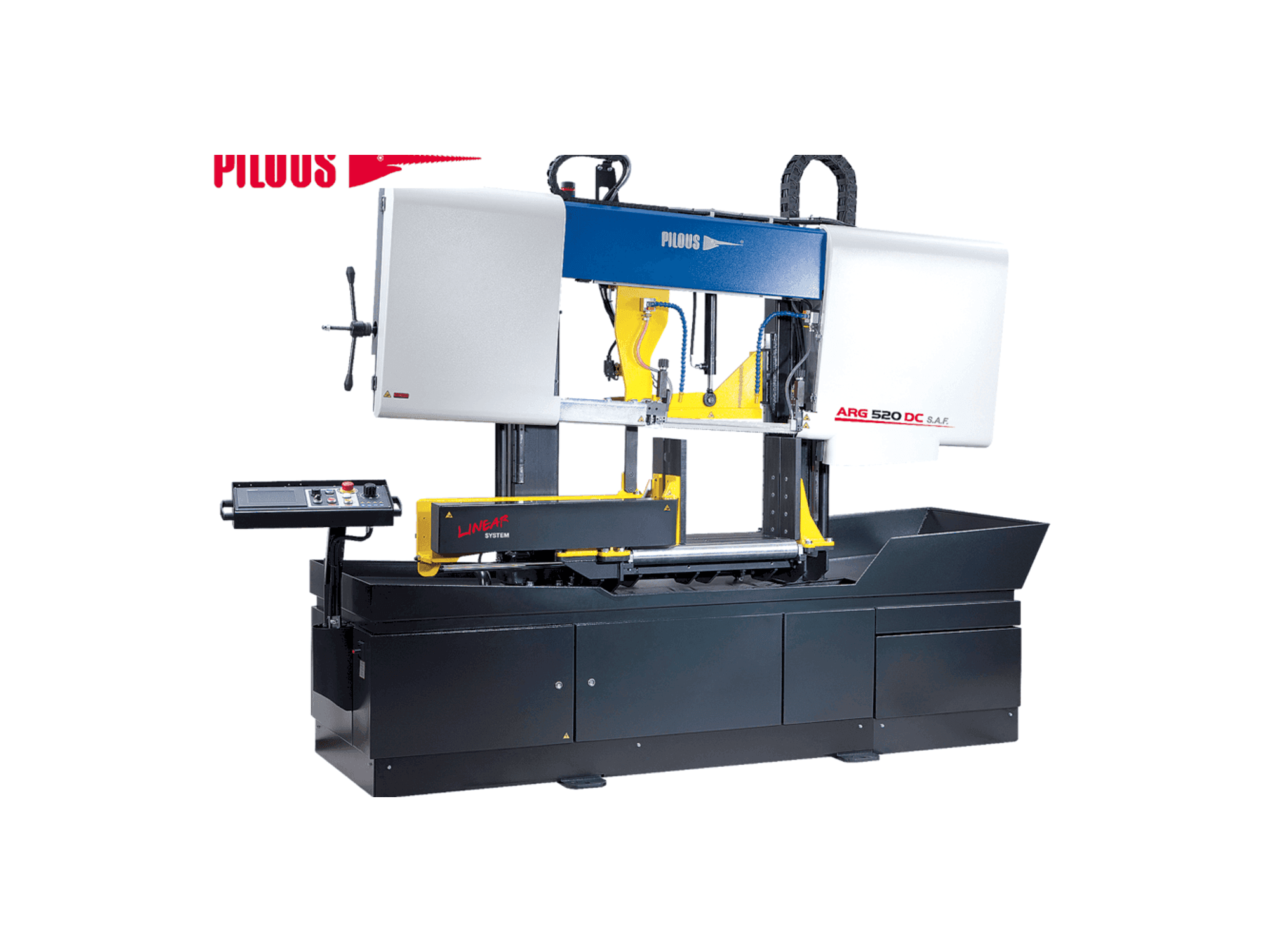 Pilous ARG 520 DC Mašinos vaizdas iš priekio