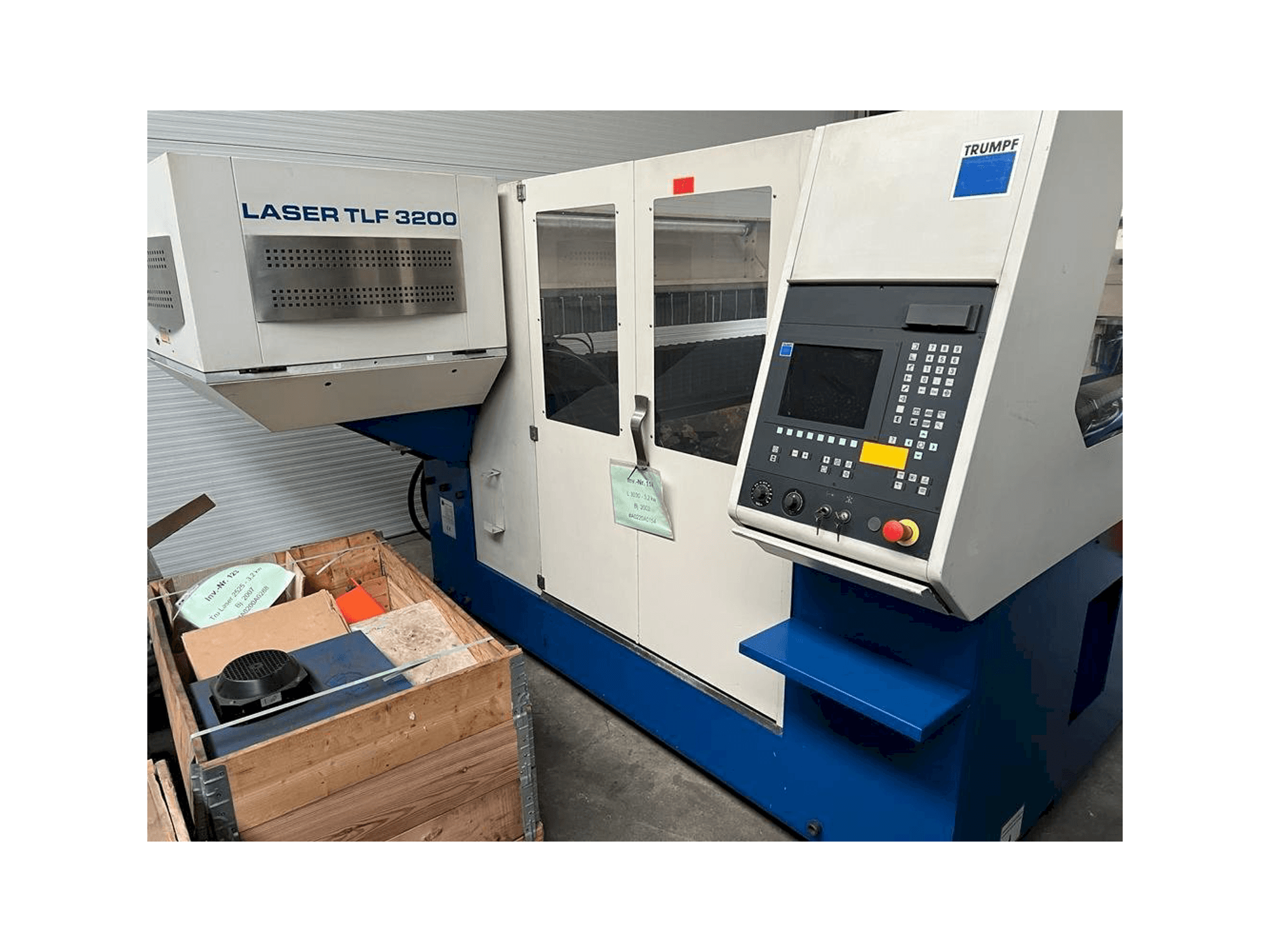Trumpf Trumatic L3030 Mašinos vaizdas iš priekio