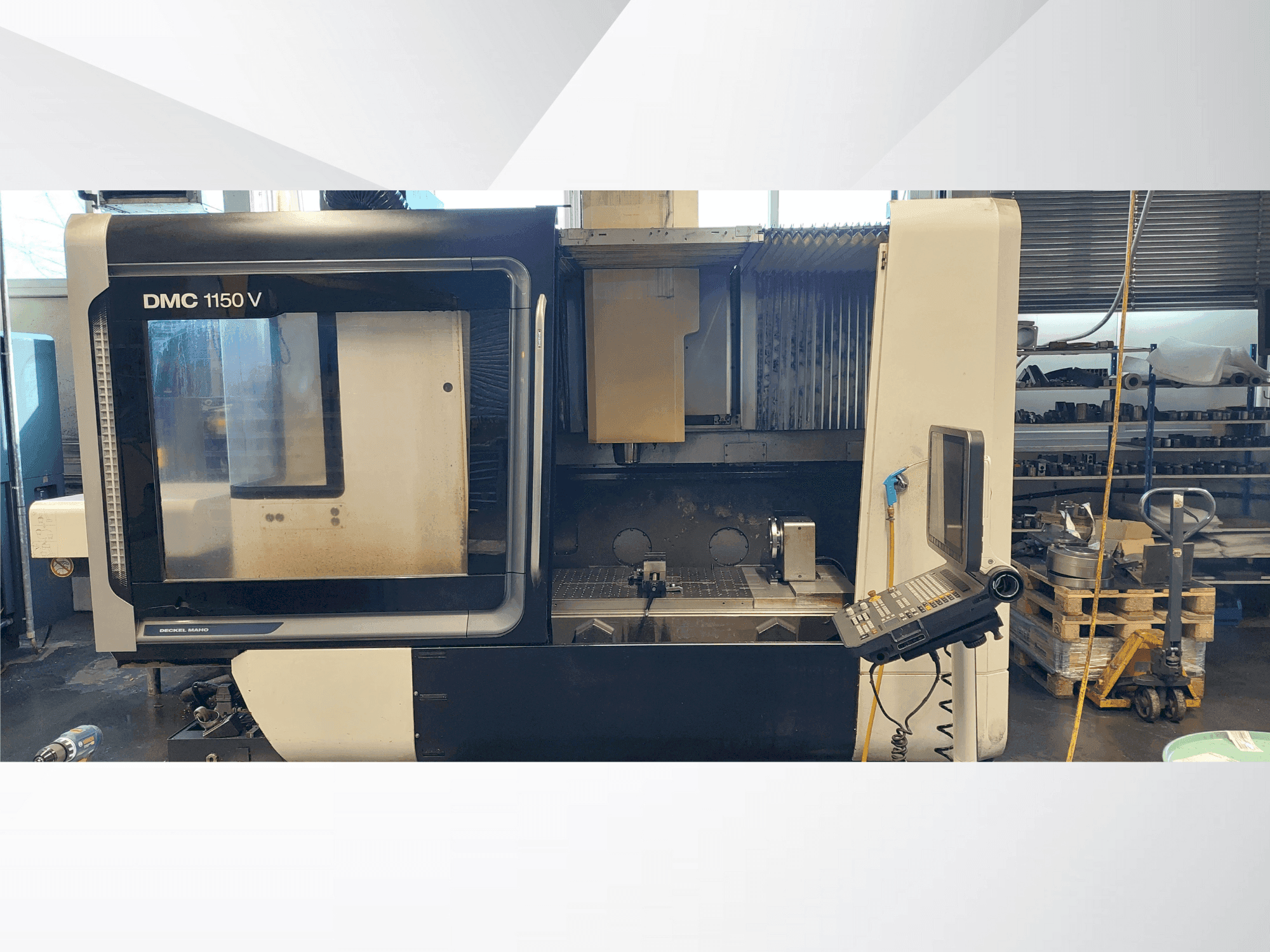 DMG MORI DMC 1150 Mašinos vaizdas iš priekio