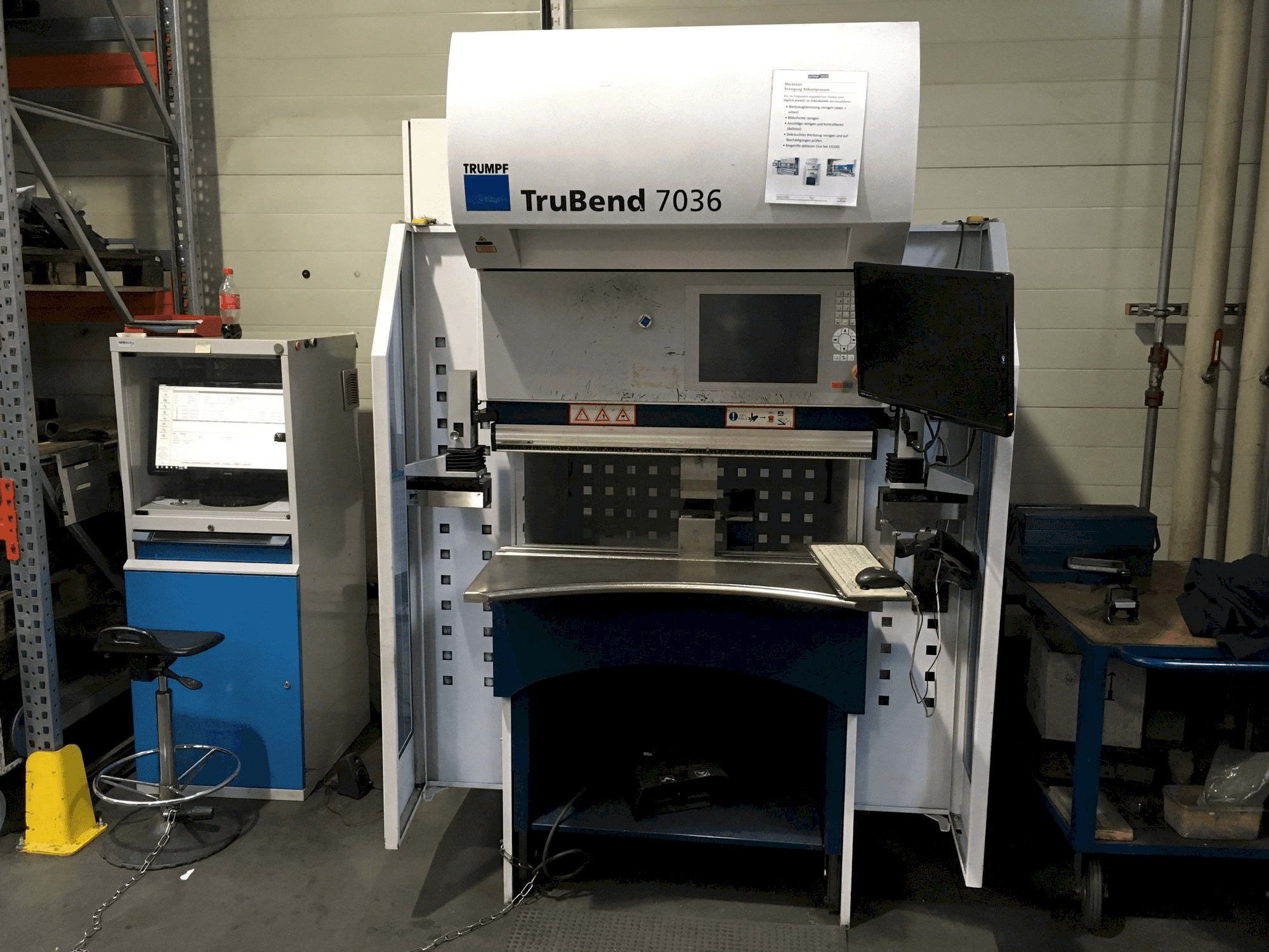 Trumpf TruBend 7036 Mašinos vaizdas iš priekio
