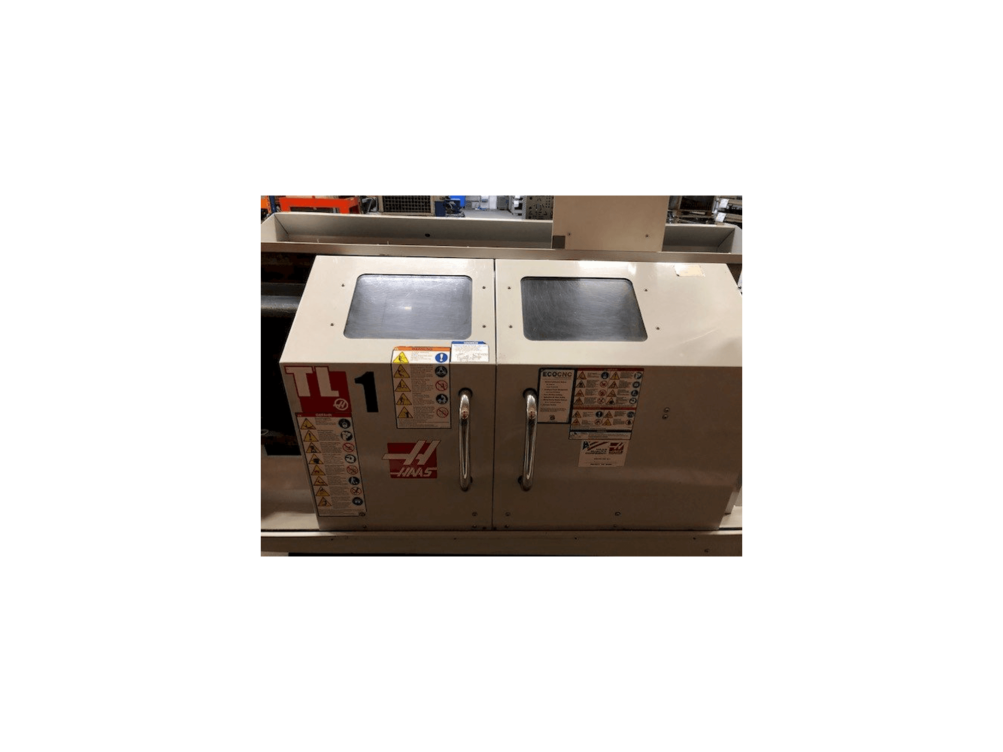 HAAS TL-1 Mašinos vaizdas iš priekio