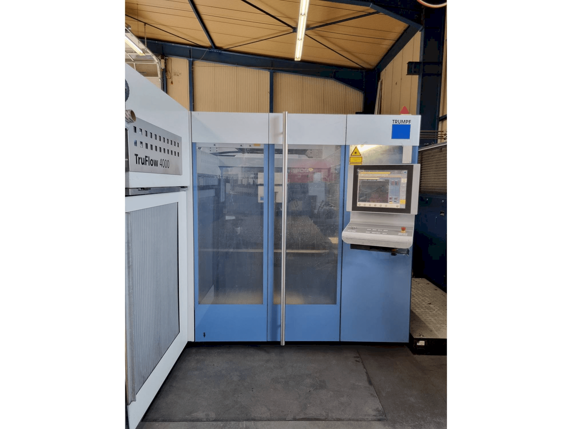 Trumpf TruLaser 3030 Mašinos vaizdas iš priekio
