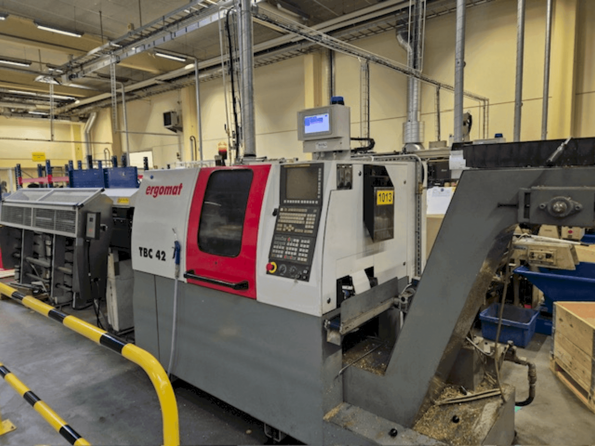 ERGOMAT TBC-42 Mašinos vaizdas iš priekio