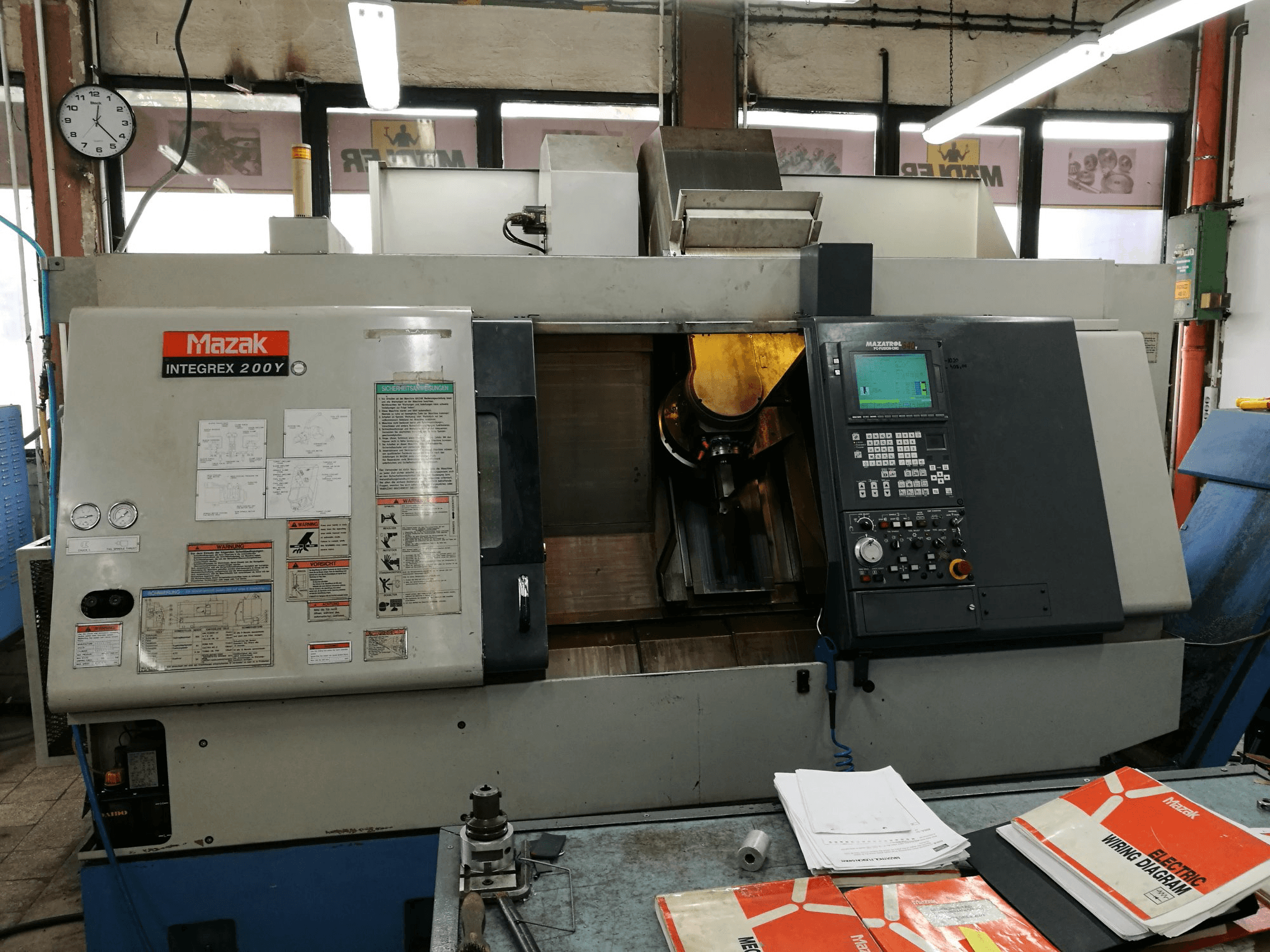 Mazak INTEGREX 200Y Mašinos vaizdas iš priekio