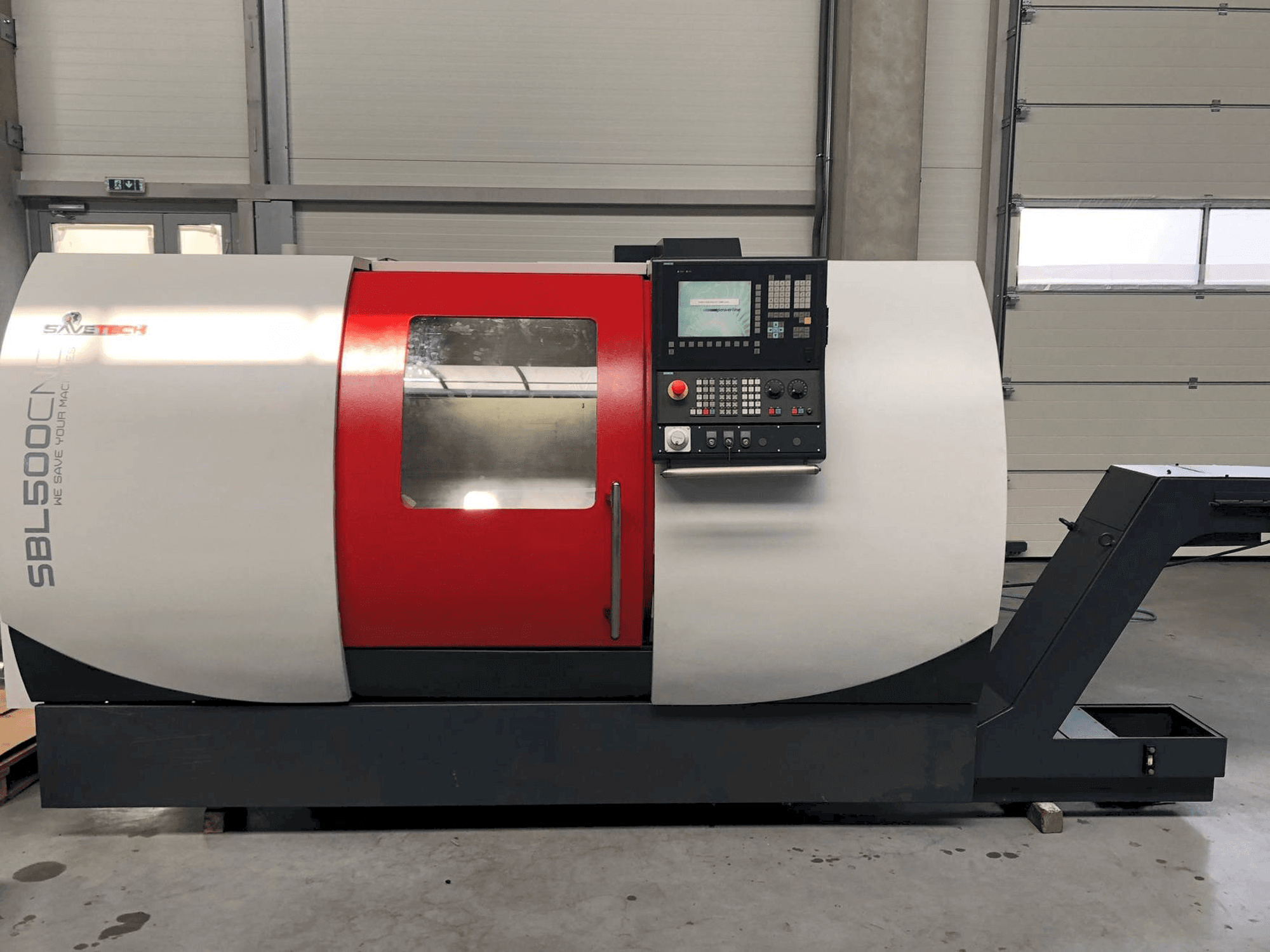 TRENS SBL 500/750 Mašinos vaizdas iš priekio