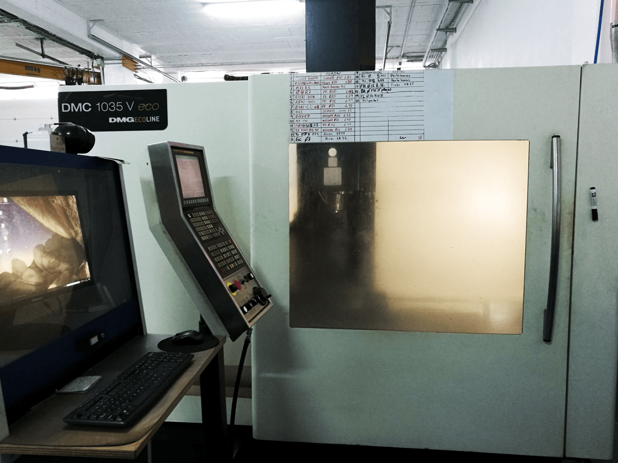 DMG MORI DMC 1035 V eco Mašinos vaizdas iš priekio