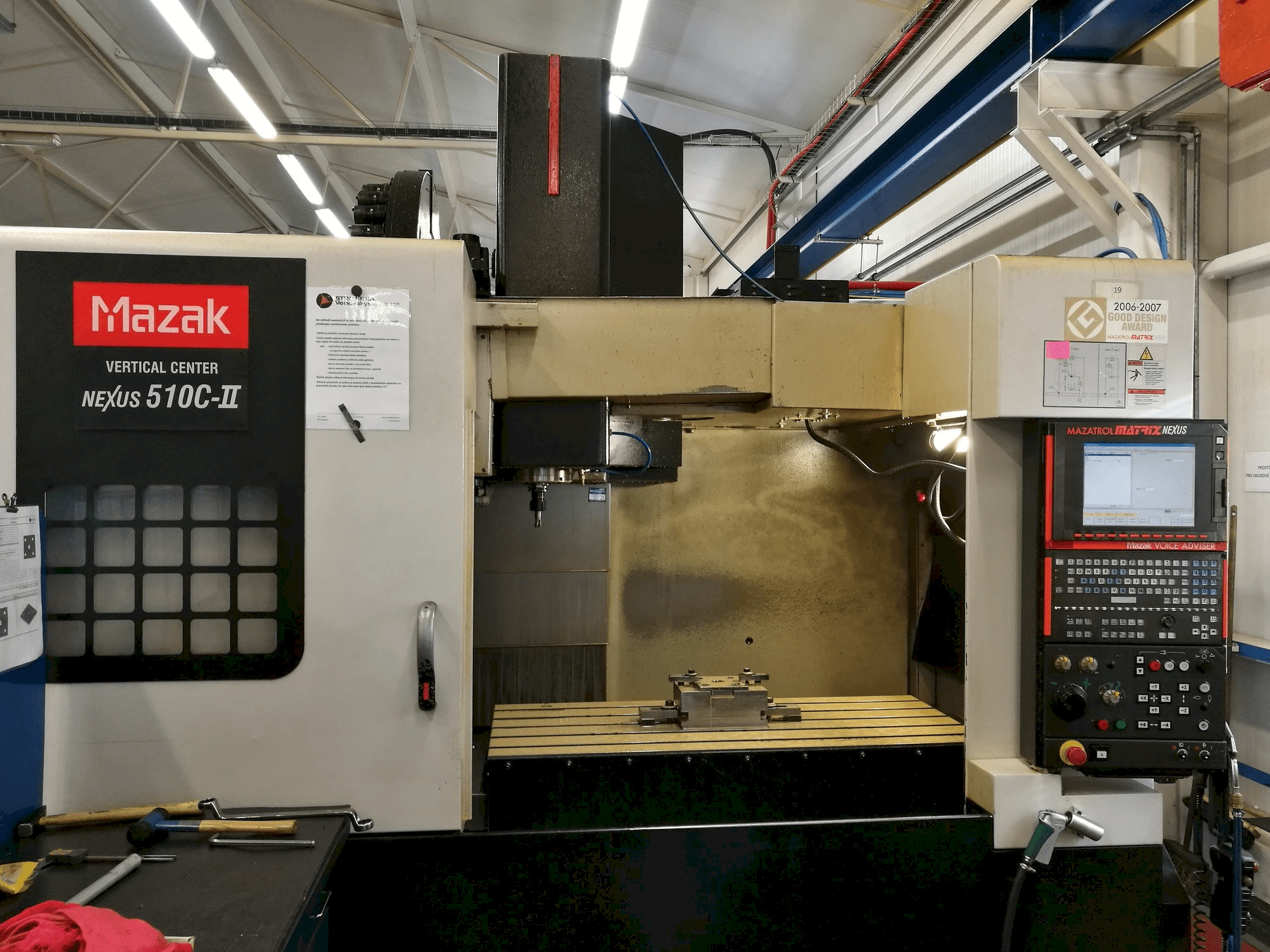 Mazak VC Nexus 510C-II Mašinos vaizdas iš priekio