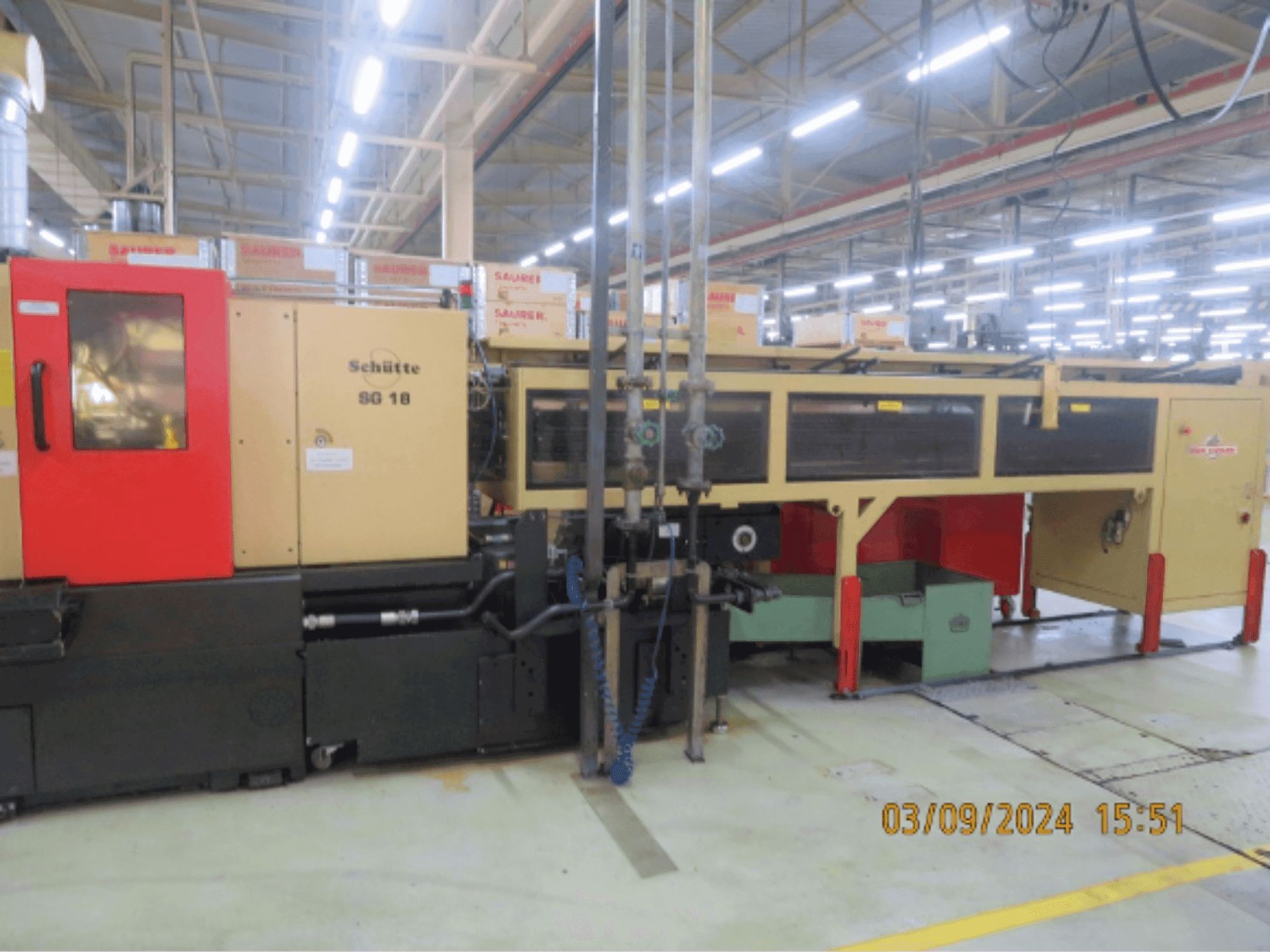 Schütte SG18 Mašinos vaizdas iš priekio