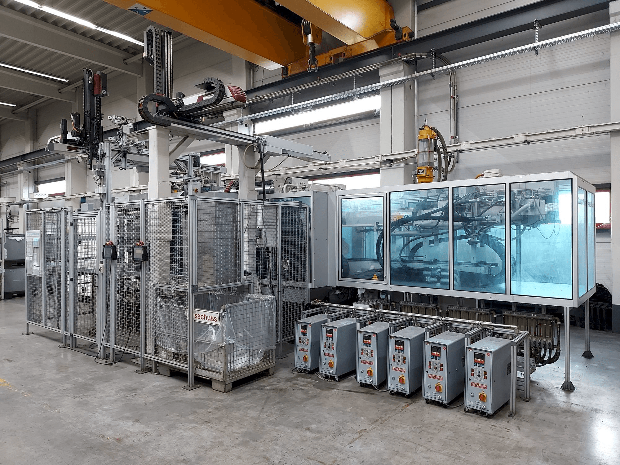 Krauss Maffei 650 Tandem Mašinos vaizdas iš priekio