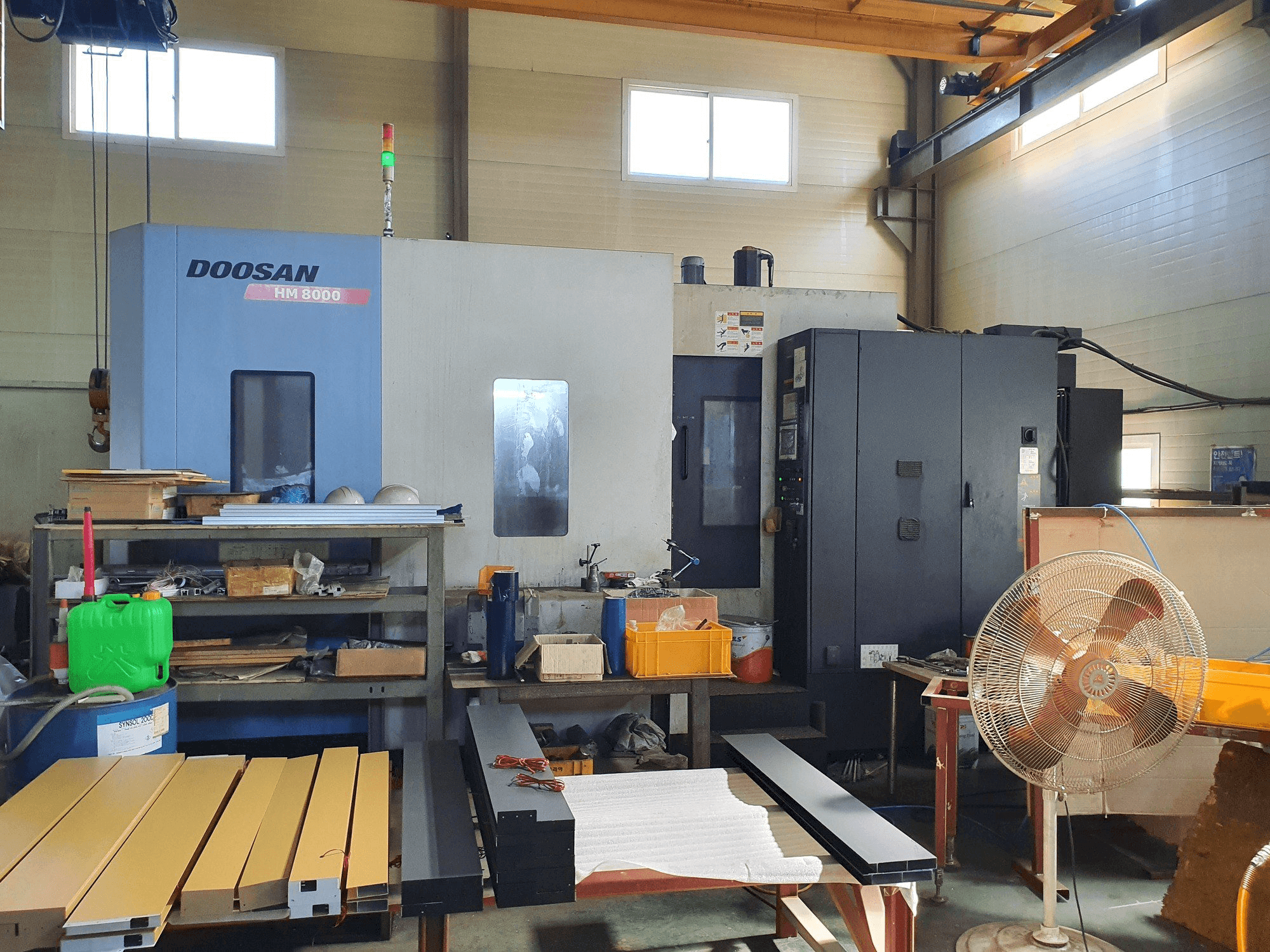 Doosan HM8000 Mašinos vaizdas iš priekio