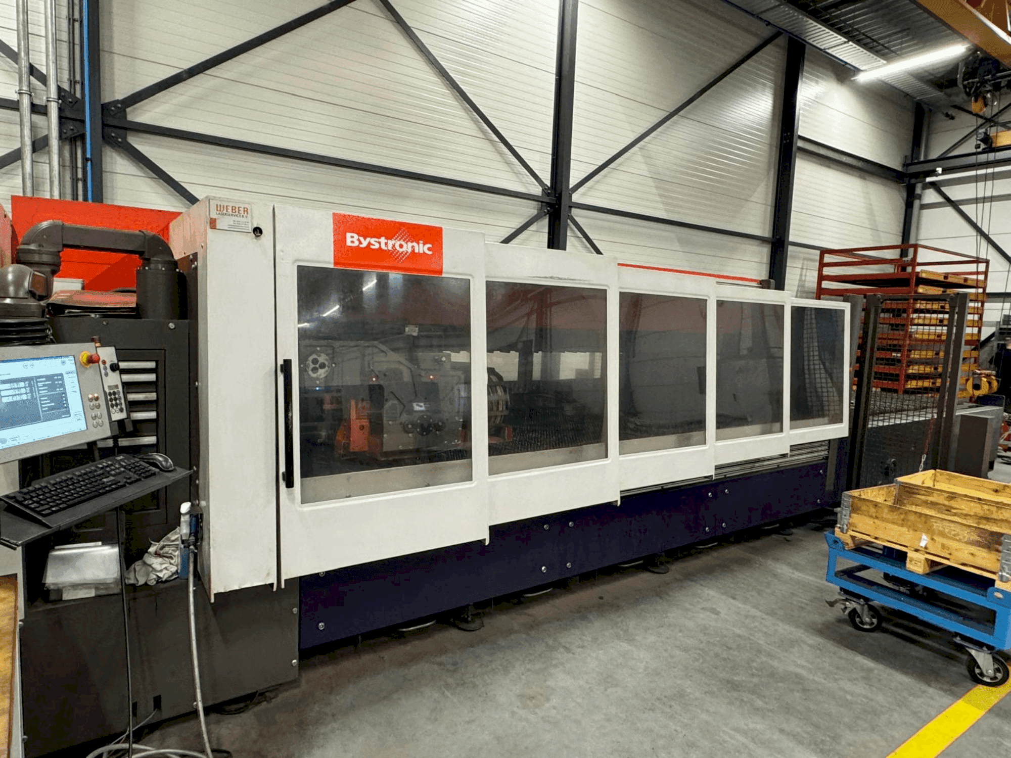 Bystronic BySpeed 3015 Mašinos vaizdas iš priekio