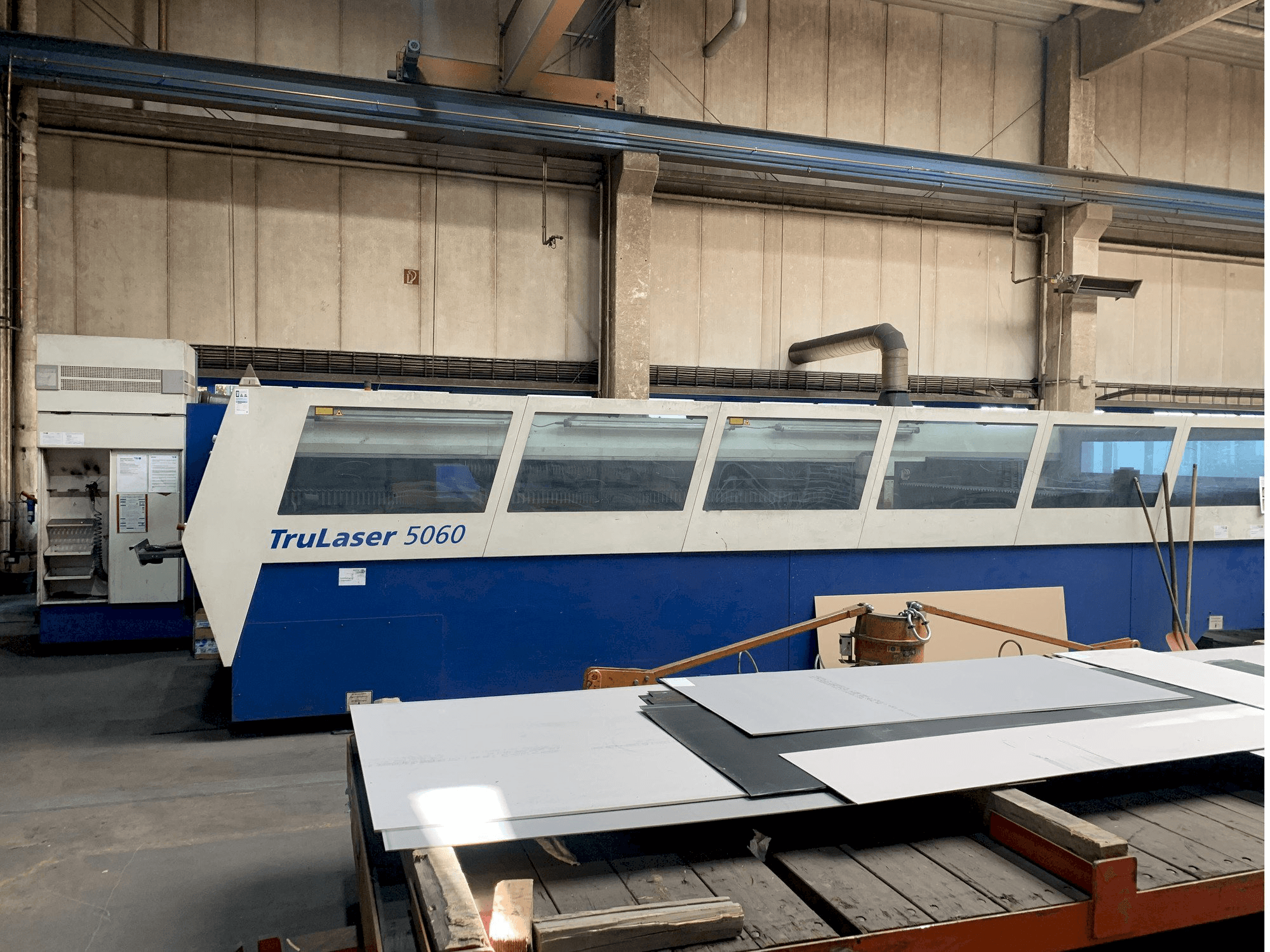 Trumpf Trulaser 5060 Mašinos vaizdas iš priekio