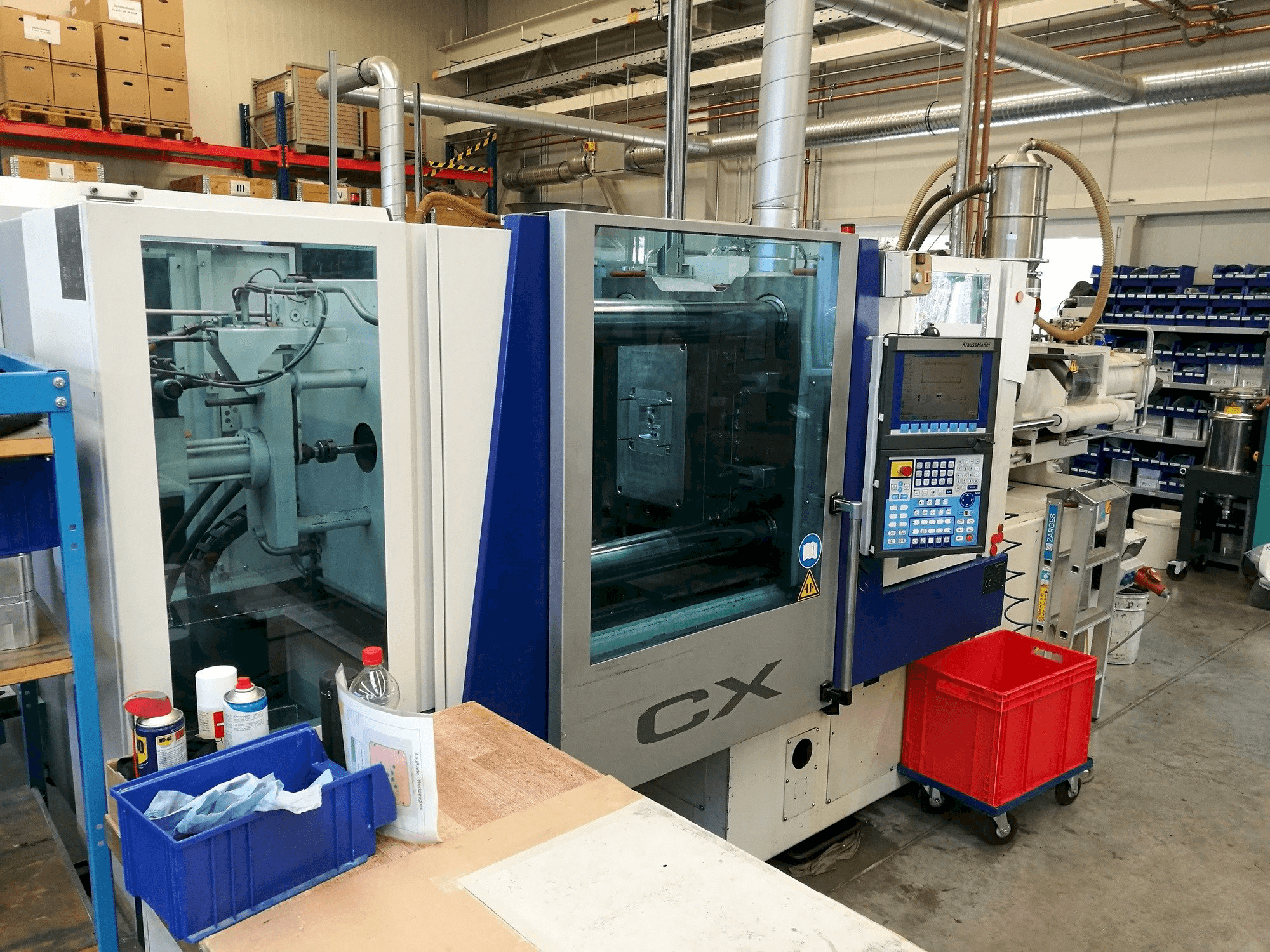 Krauss Maffei 160-1000 CX Mašinos vaizdas iš priekio