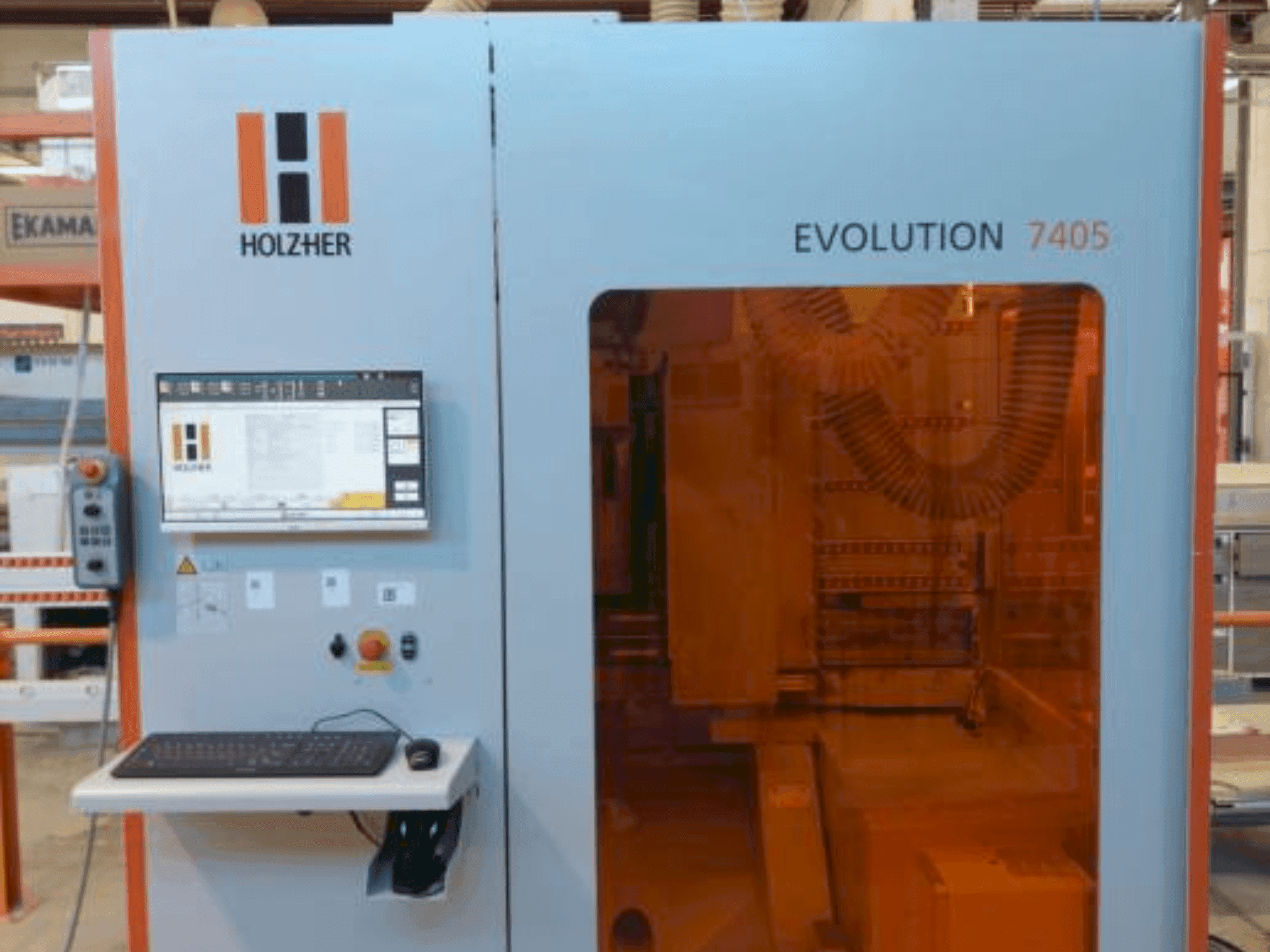 HOLZHER Evolution 7405 Mašinos vaizdas iš priekio