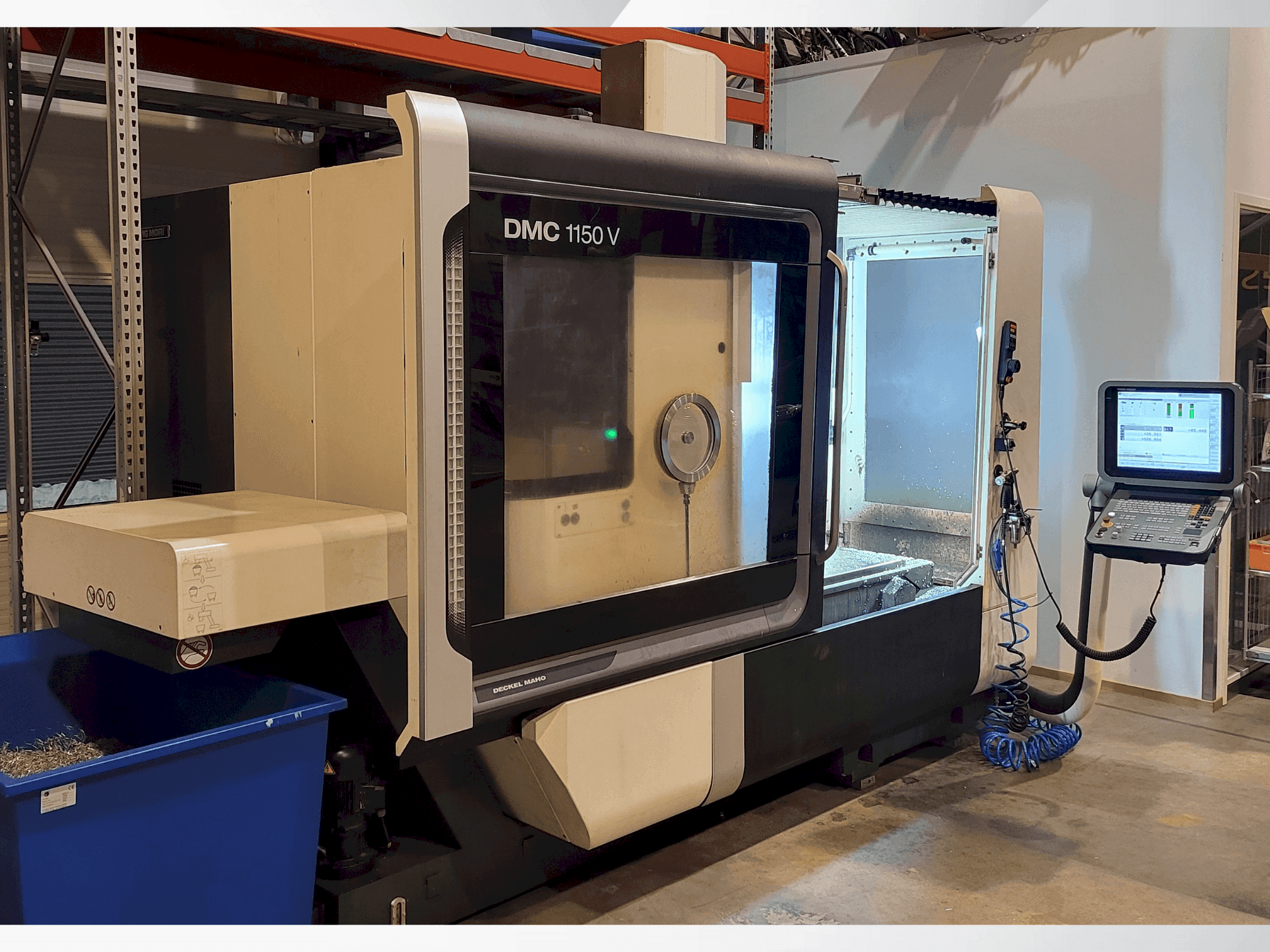 DMG MORI DMC1150V Mašinos vaizdas iš priekio