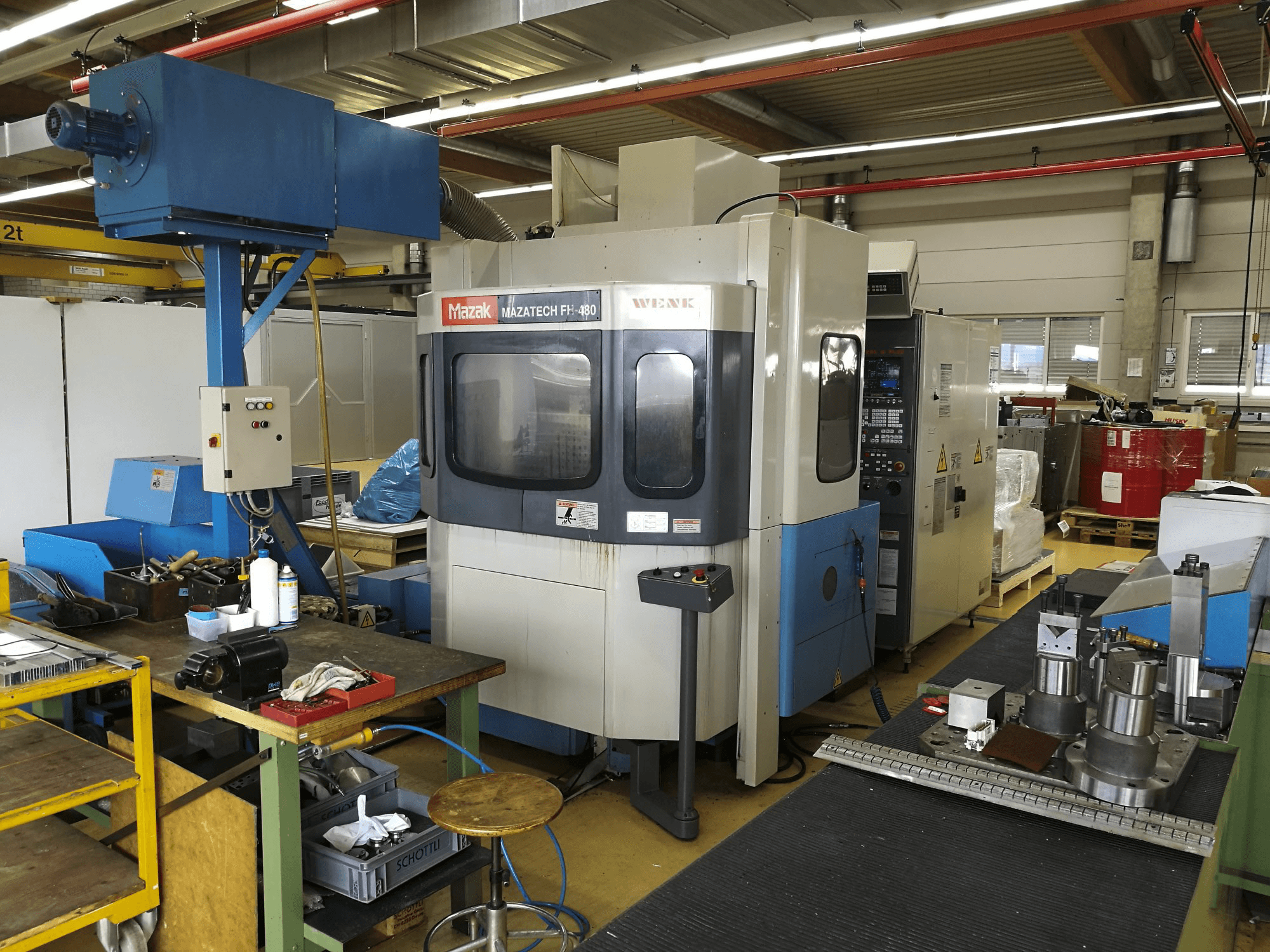Mazak FH-480 Mašinos dešinės pusės vaizdas