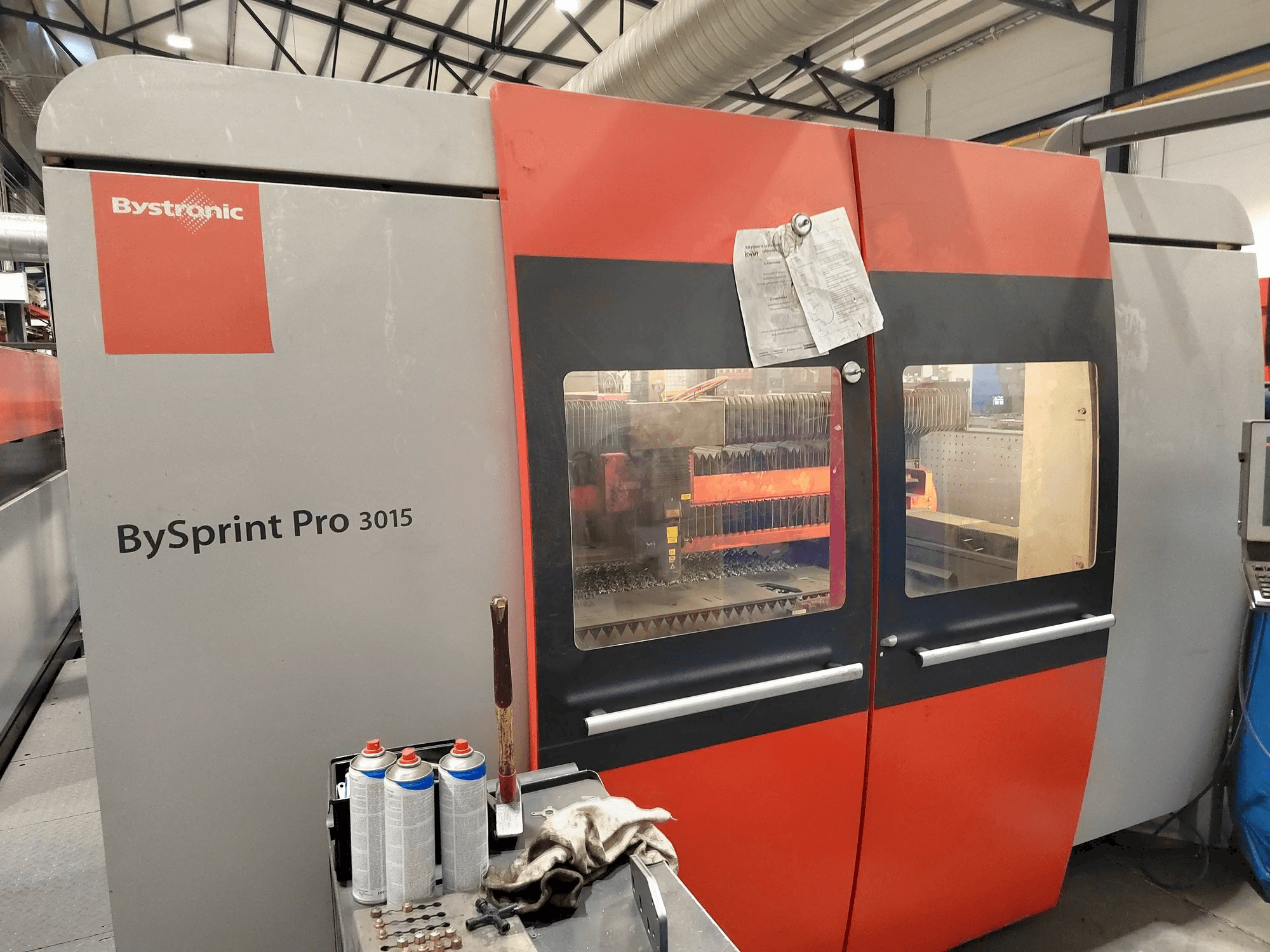 Bystronic Bysprint Pro 3015 Mašinos vaizdas iš priekio
