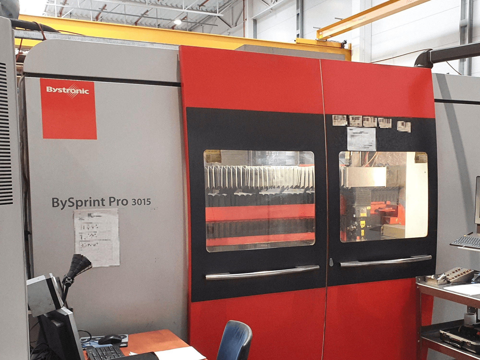 Bystronic BySprint Pro 3015 Mašinos vaizdas iš priekio