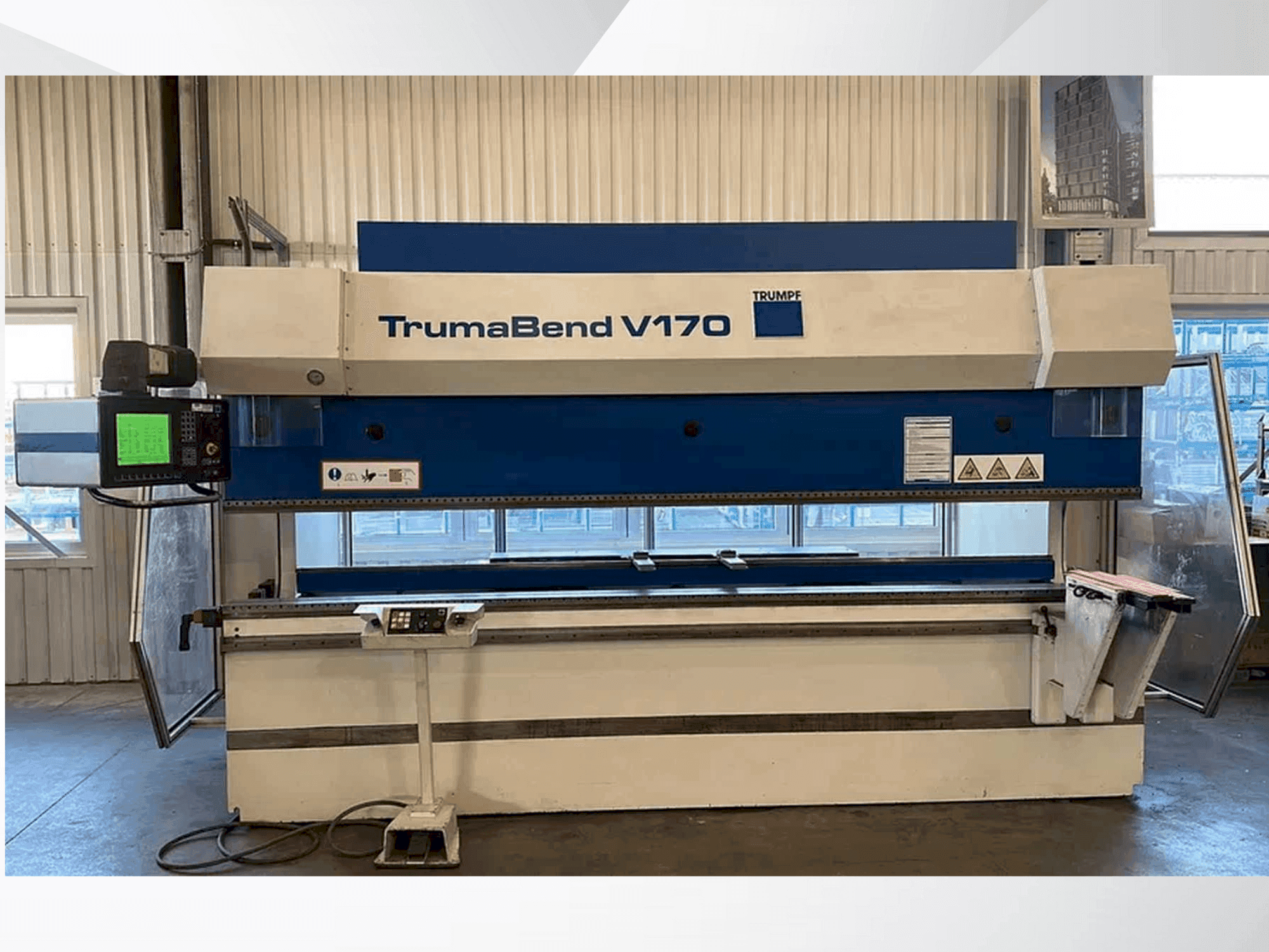 TRUMPF Trumabend V170 Mašinos vaizdas iš priekio