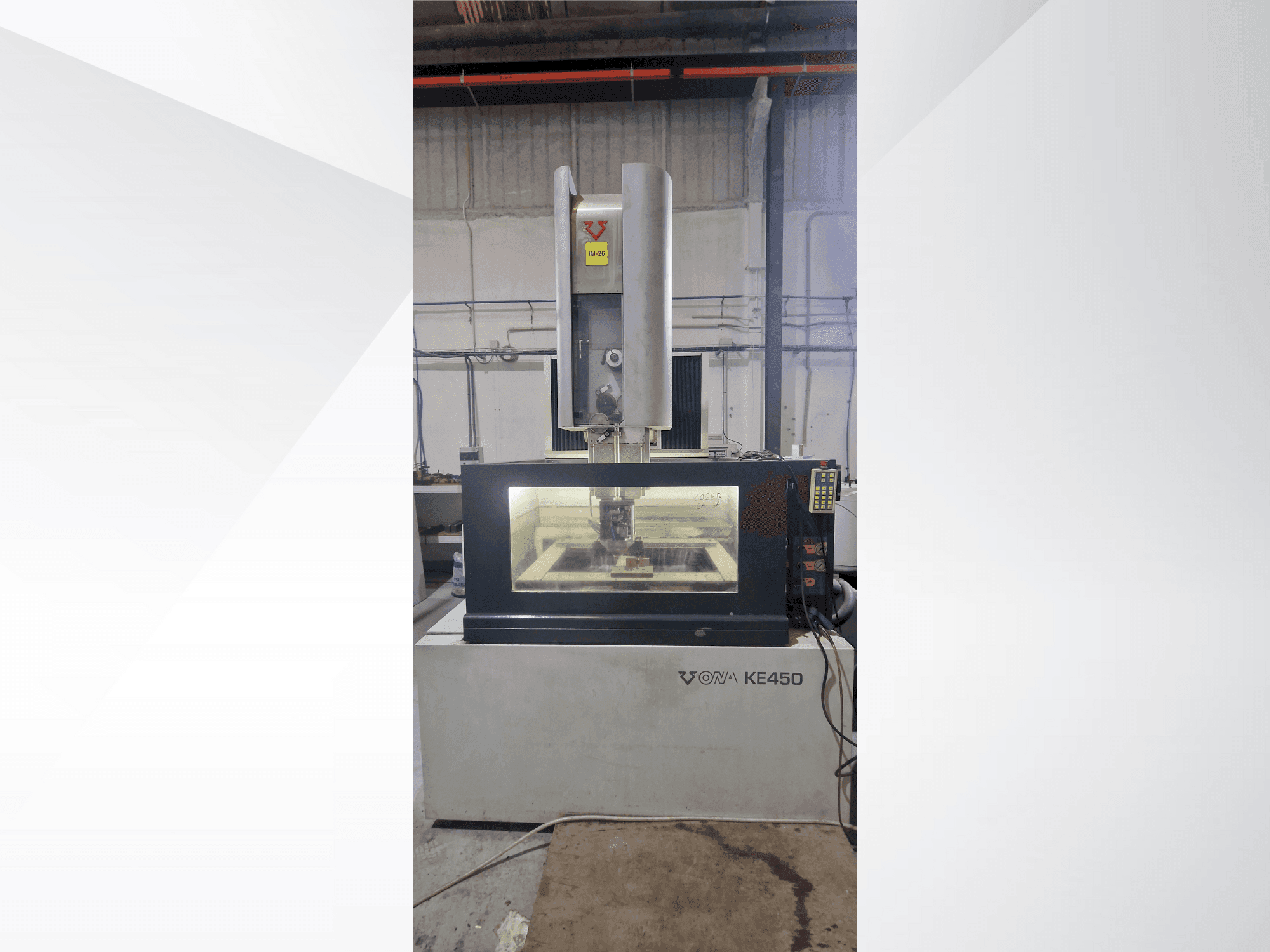 ONA KE 450 Mašinos vaizdas iš priekio