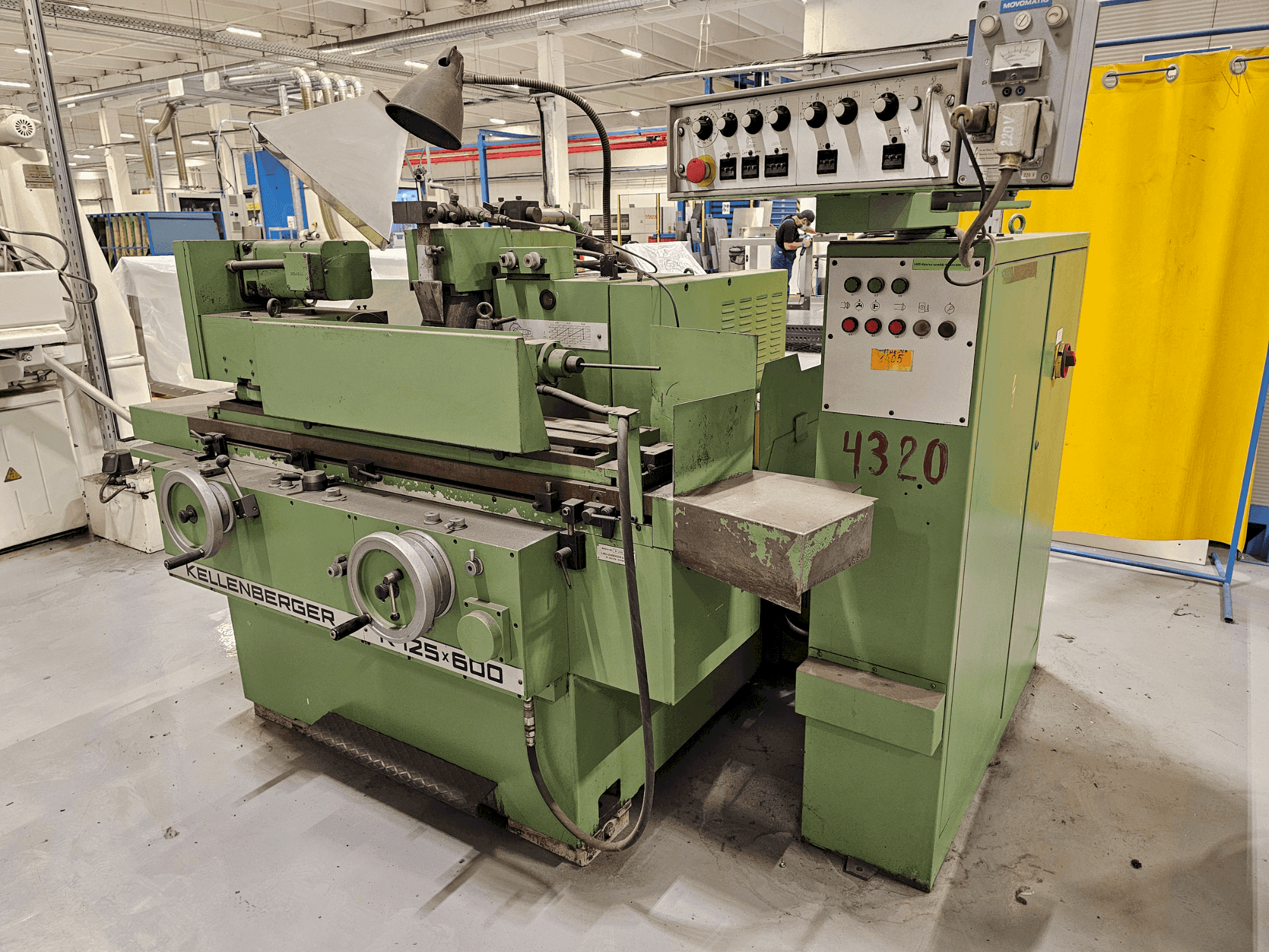 KELLENBERGER R125 x 600 Mašinos vaizdas iš priekio