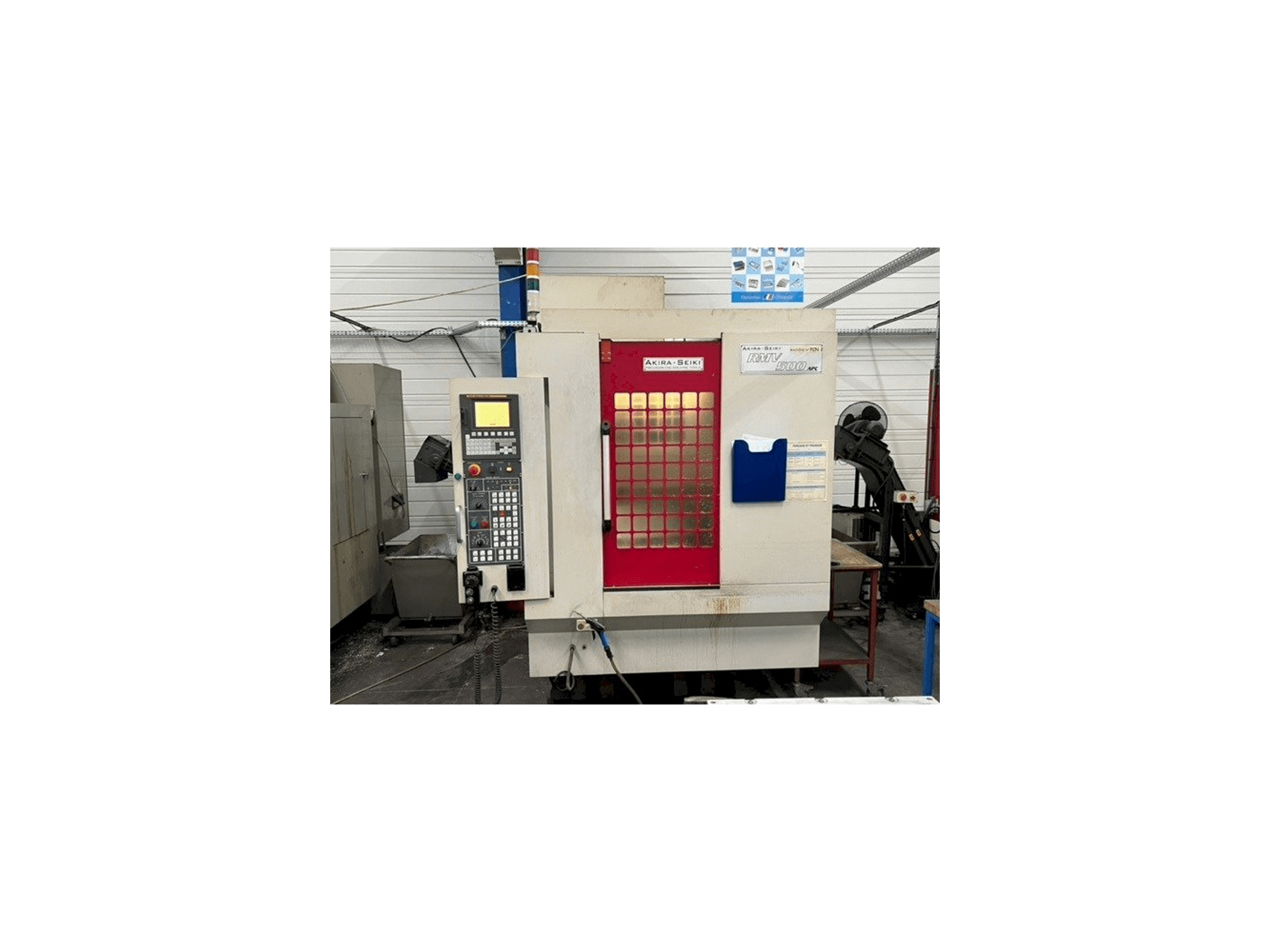 Akira Seiki RMV500 APC Mašinos vaizdas iš priekio