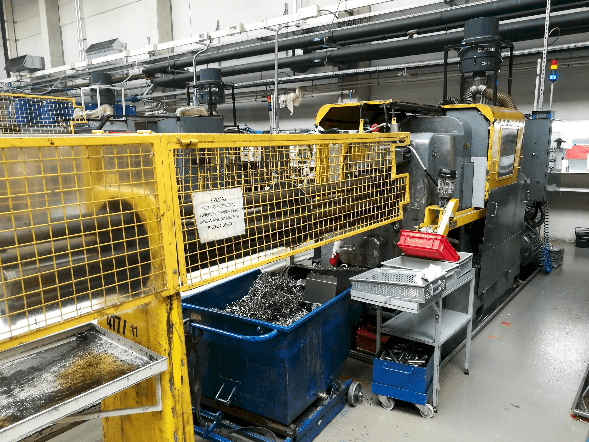 Wickman 1 3/8"-6 Mašinos vaizdas iš priekio