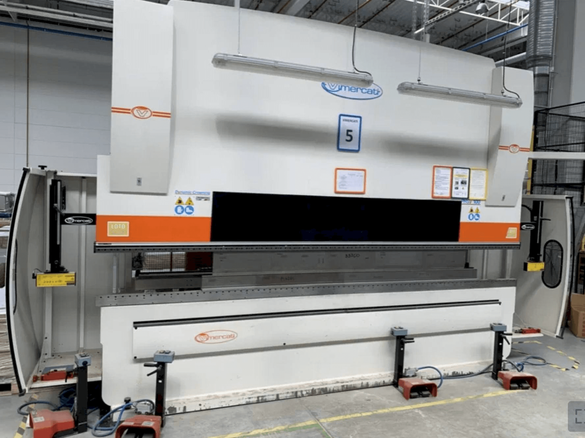 Vimercati PHSY 100x4080 Mašinos vaizdas iš priekio