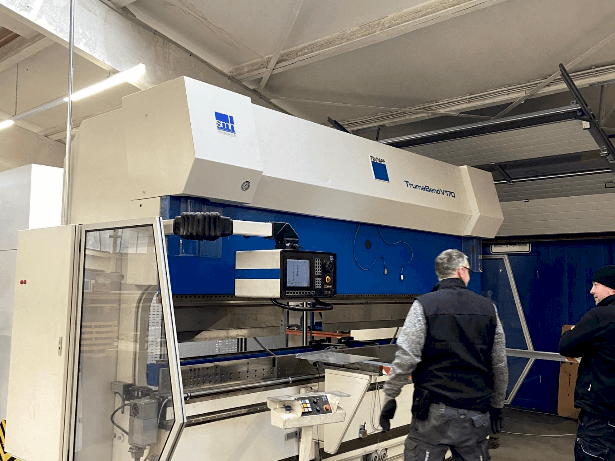 TRUMPF TrumaBend V170 Mašinos vaizdas iš priekio